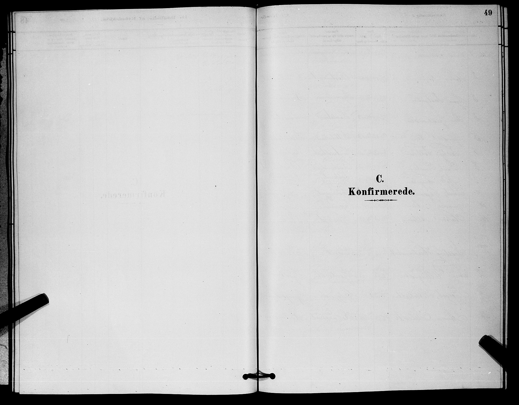 Nore kirkebøker, SAKO/A-238/G/Ga/L0002: Klokkerbok nr. I 2, 1878-1885, s. 49