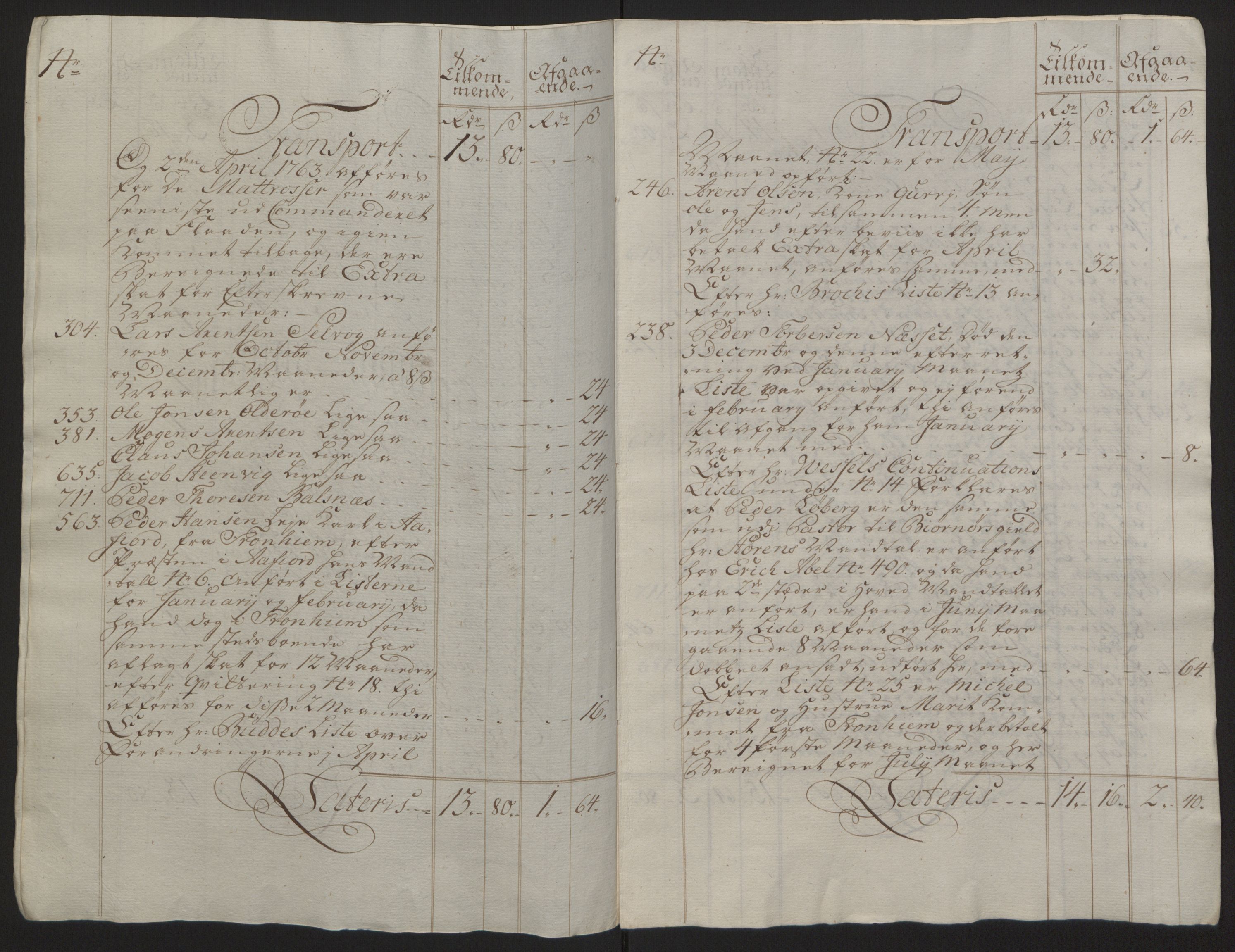 Rentekammeret inntil 1814, Reviderte regnskaper, Fogderegnskap, RA/EA-4092/R57/L3930: Ekstraskatten Fosen, 1762-1763, s. 443