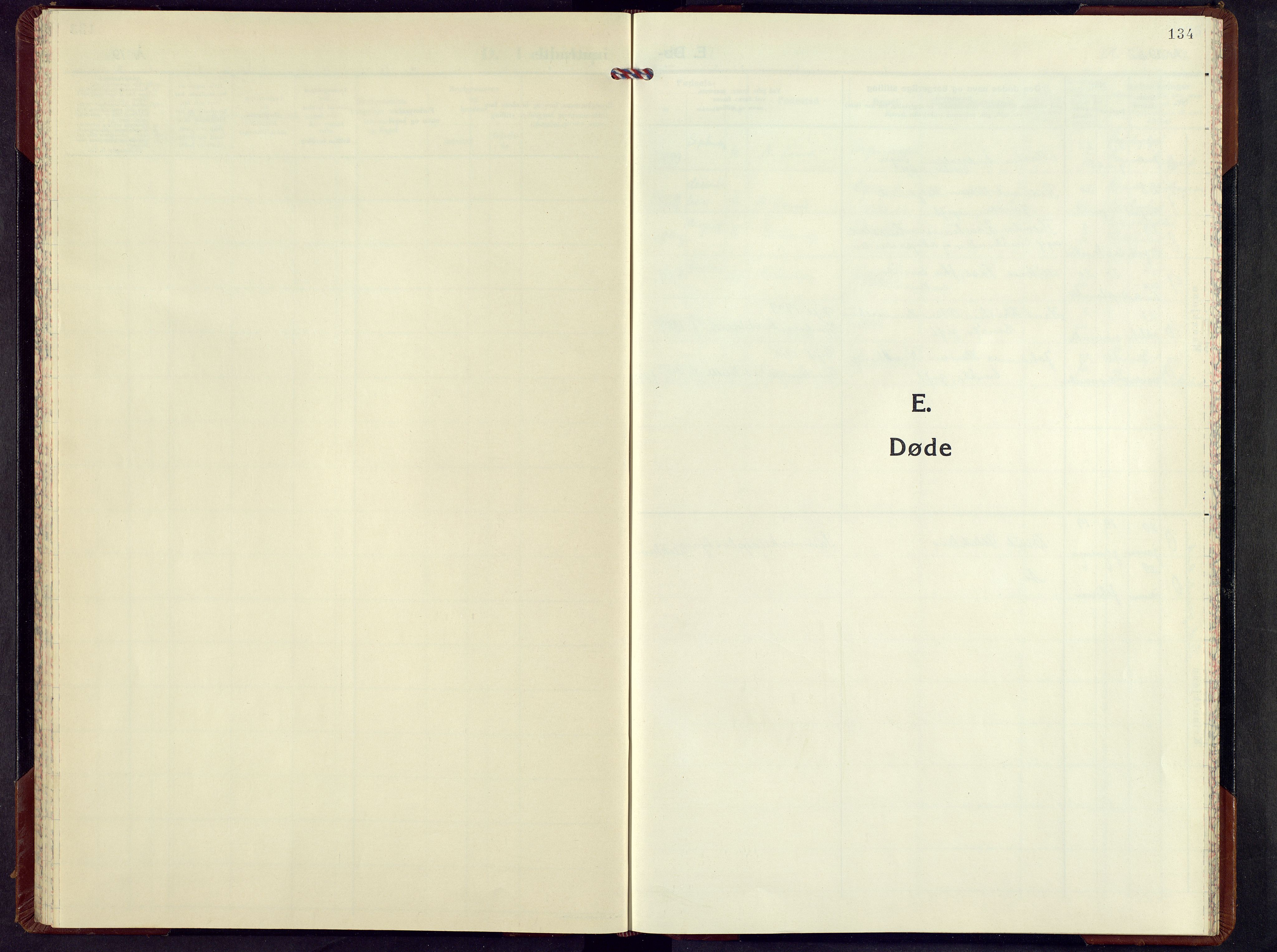 Nordre Land prestekontor, SAH/PREST-124/H/Ha/Hab/L0008: Klokkerbok nr. 8, 1953-1974, s. 134