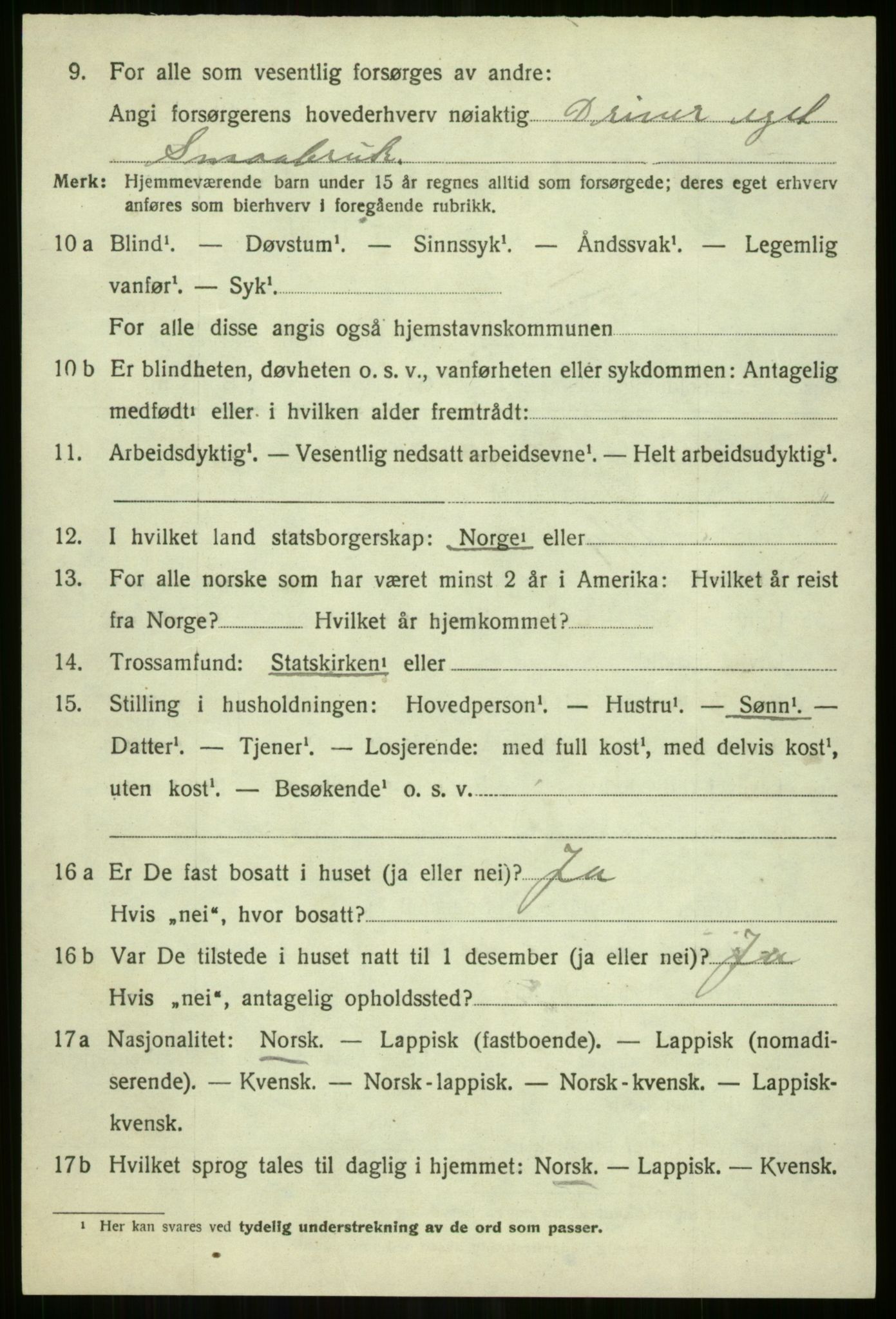 SATØ, Folketelling 1920 for 1934 Tromsøysund herred, 1920, s. 10181