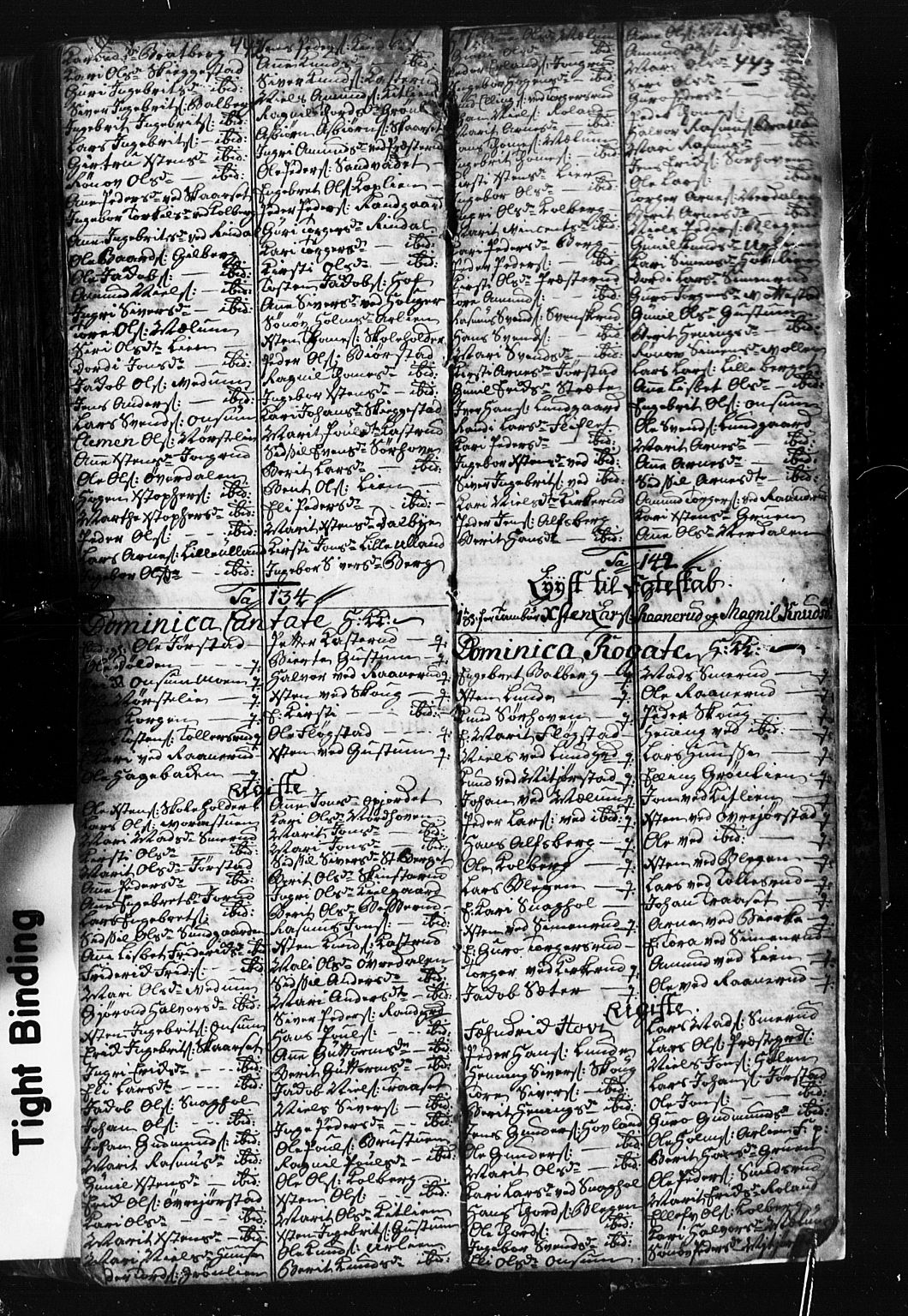 Fåberg prestekontor, AV/SAH-PREST-086/H/Ha/Hab/L0001: Klokkerbok nr. 1, 1727-1767, s. 442-443