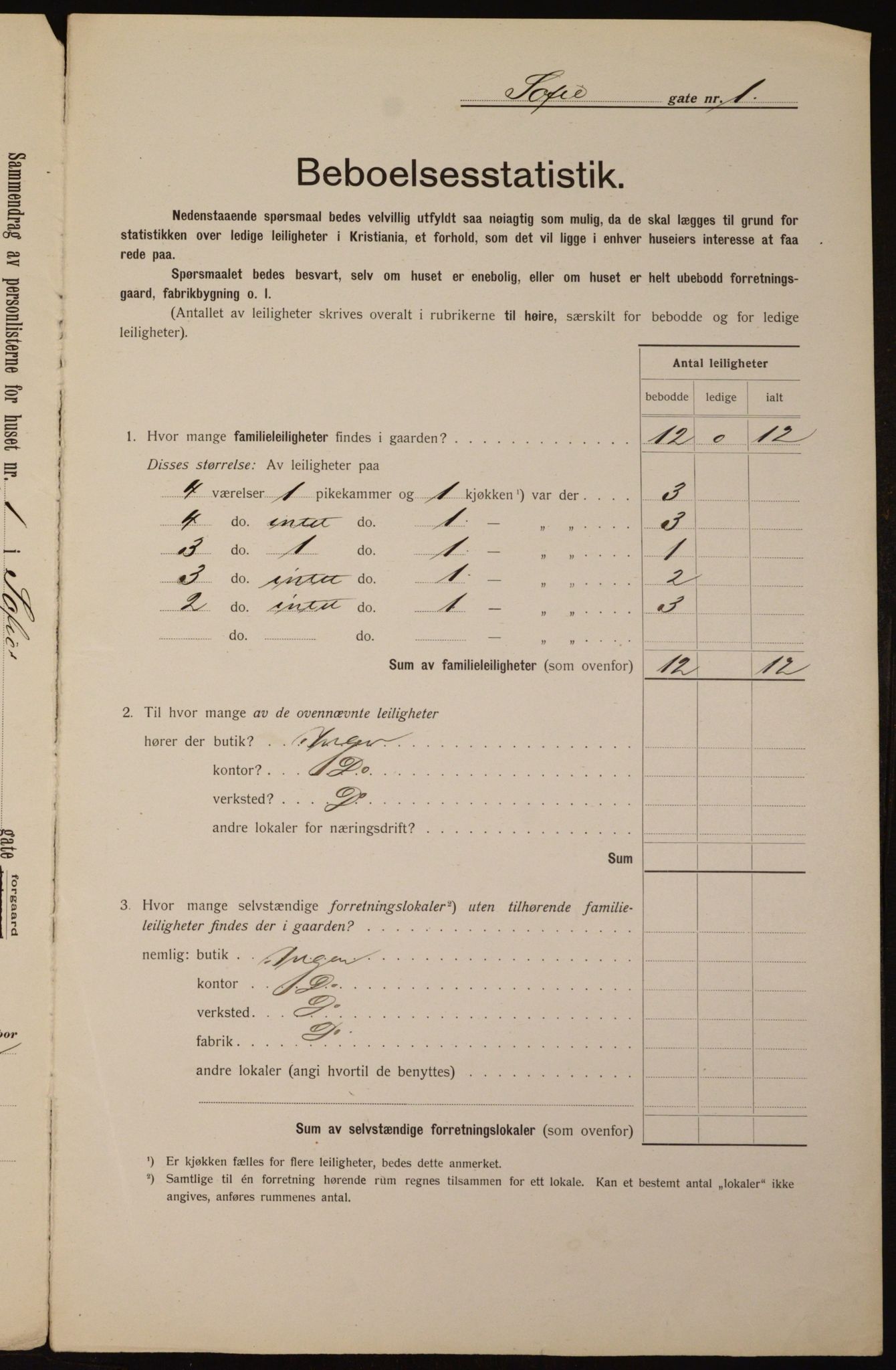 OBA, Kommunal folketelling 1.2.1912 for Kristiania, 1912, s. 98984