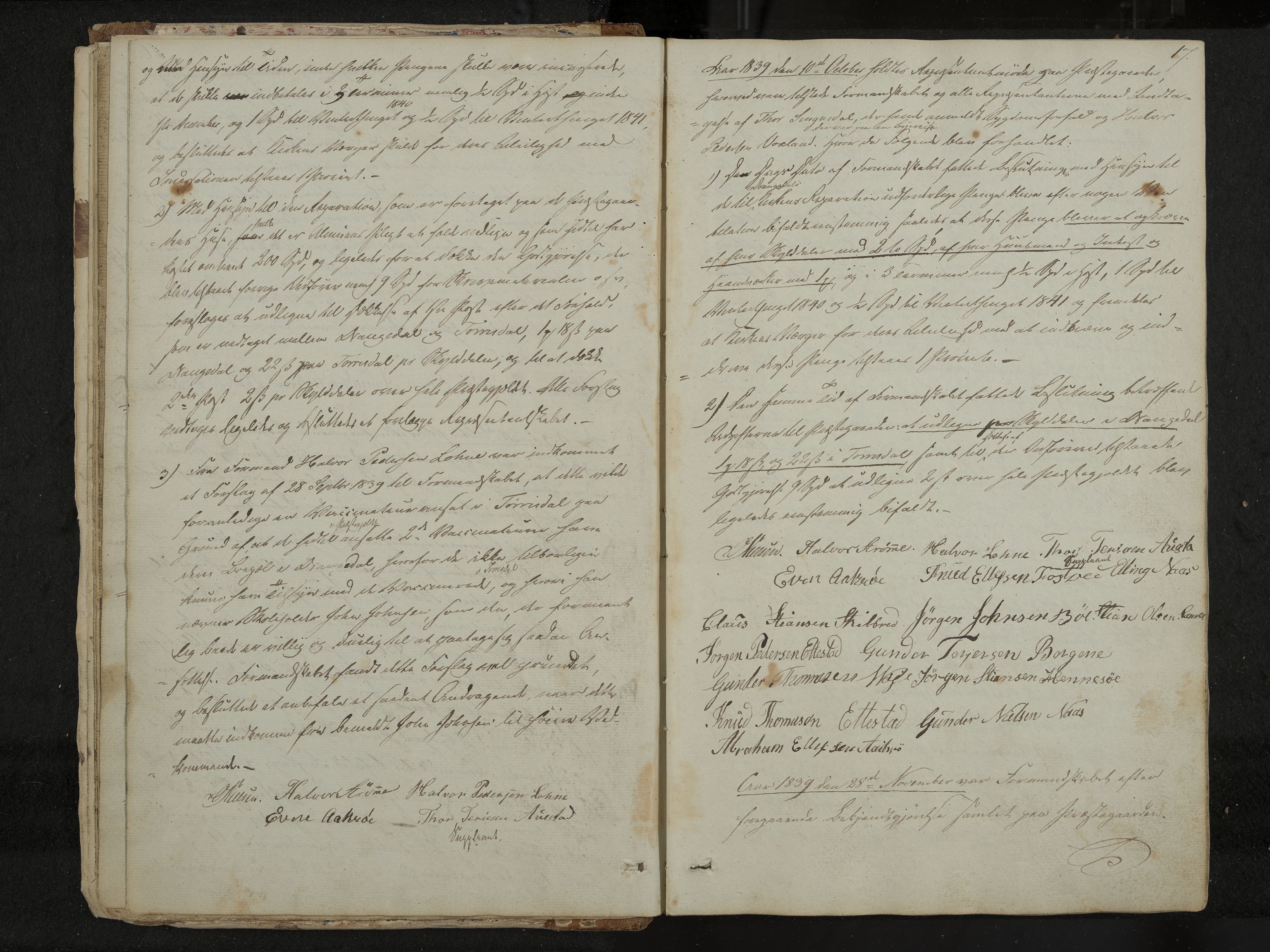Drangedal formannskap og sentraladministrasjon, IKAK/0817021/A/L0001: Møtebok, 1837-1870, s. 17