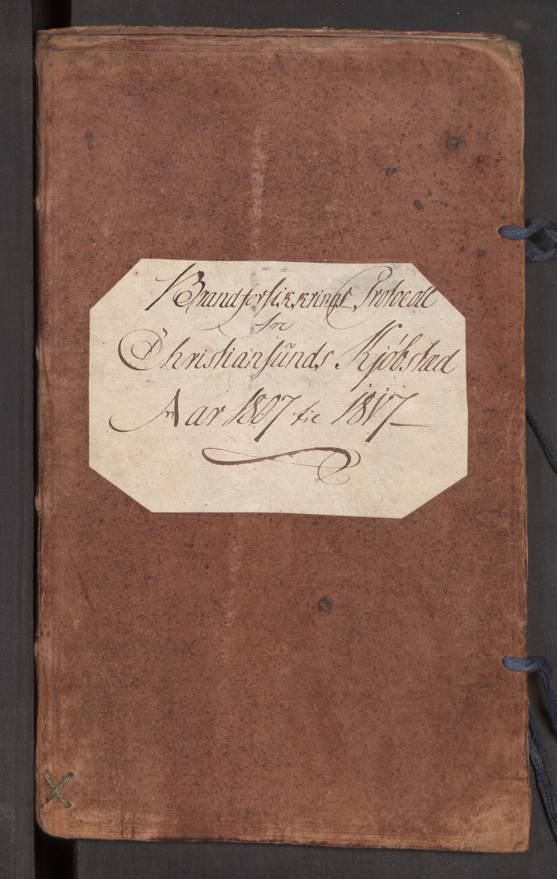 Kommersekollegiet, Brannforsikringskontoret 1767-1814, RA/EA-5458/F/Fa/L0022/0001: Kristiansund / Branntakstprotokoll, 1807-1817