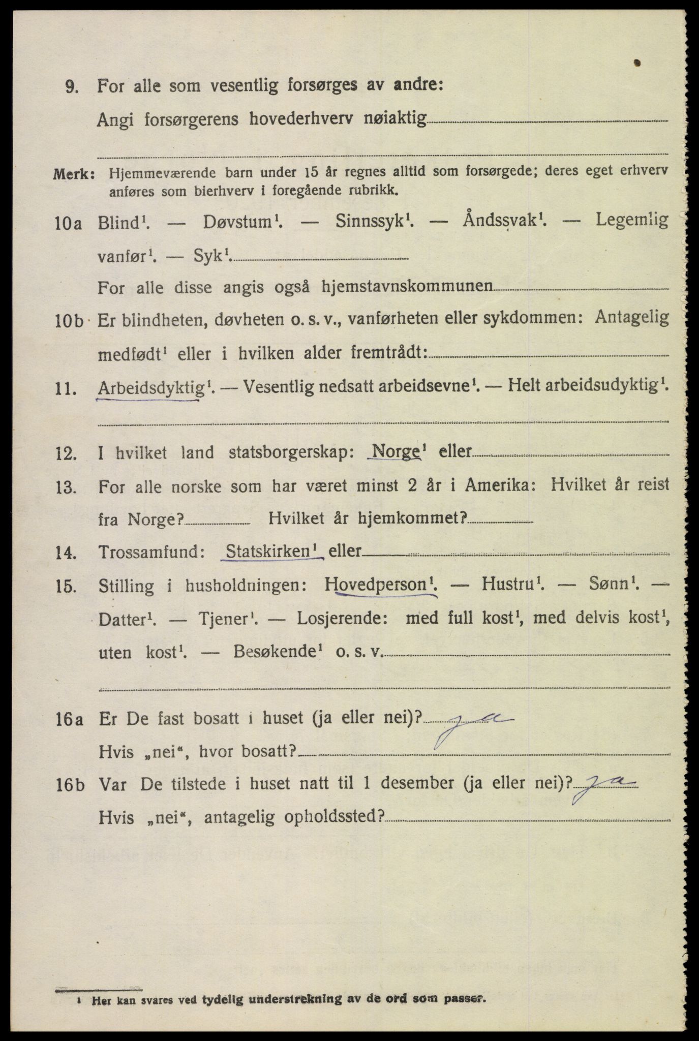 SAK, Folketelling 1920 for 1025 Grindheim herred, 1920, s. 542