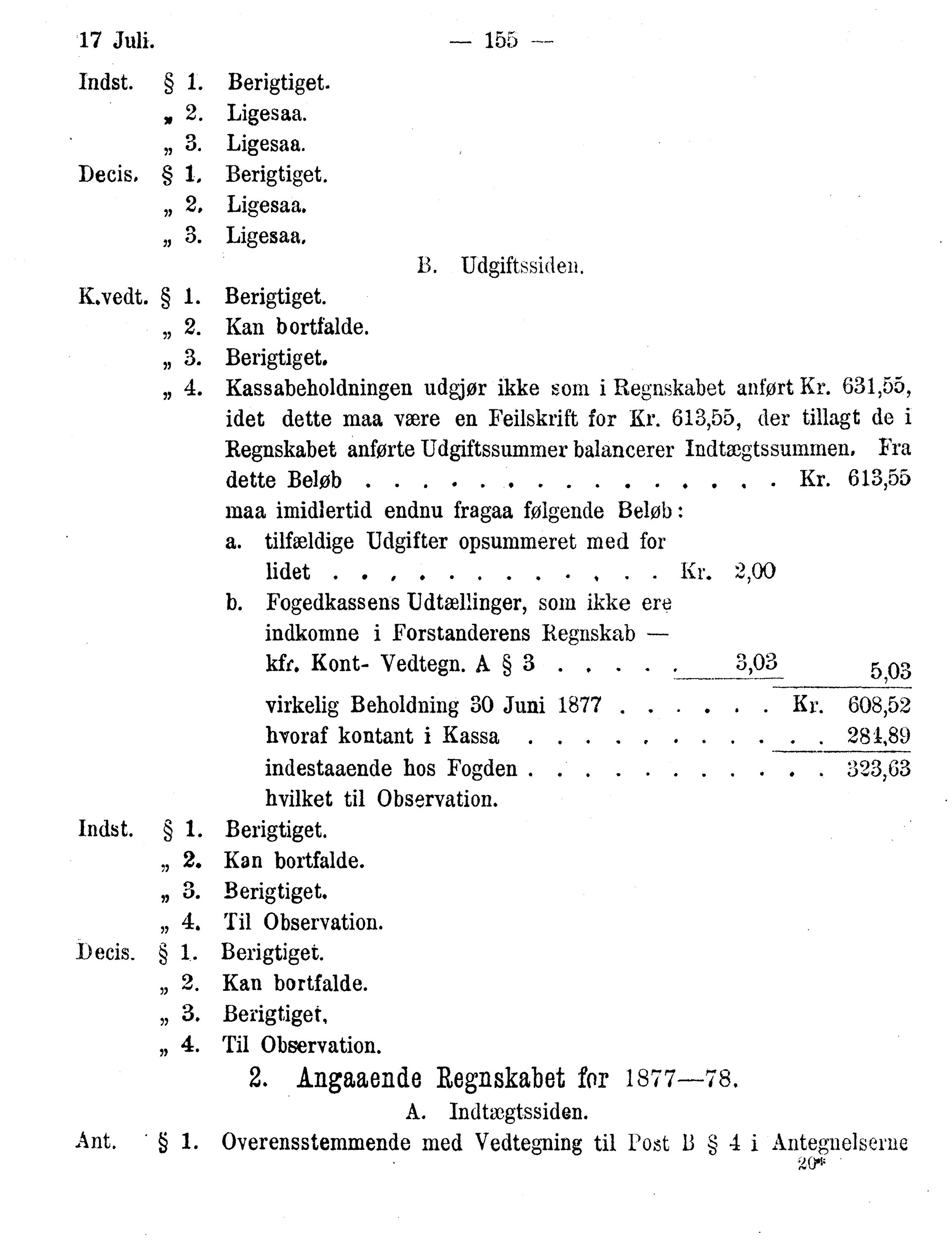 Nordland Fylkeskommune. Fylkestinget, AIN/NFK-17/176/A/Ac/L0010: Fylkestingsforhandlinger 1874-1880, 1874-1880