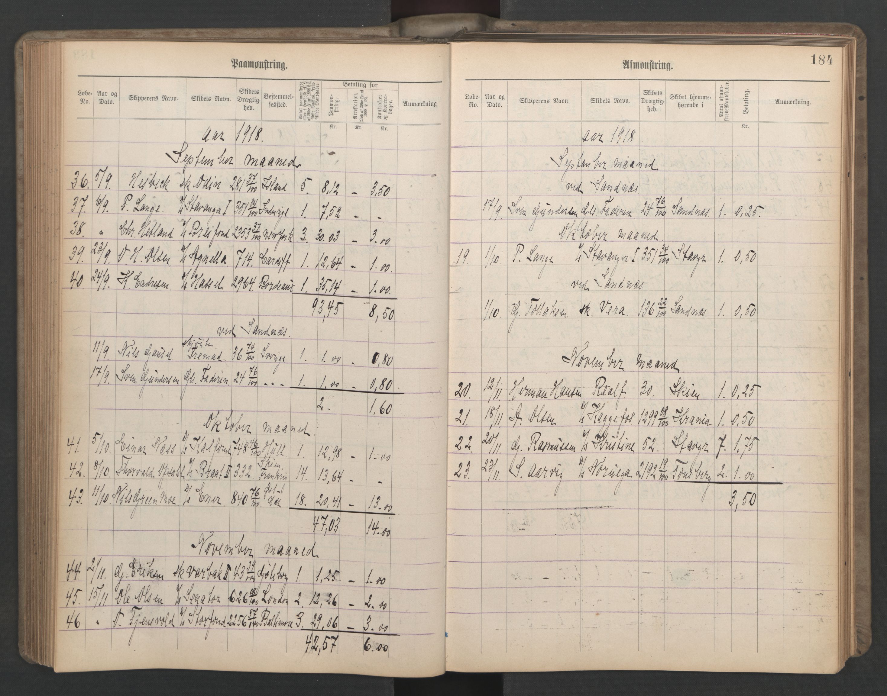 Stavanger sjømannskontor, SAST/A-102006/G/Ga/L0006: Mønstringsjournal, 1908-1933, s. 215