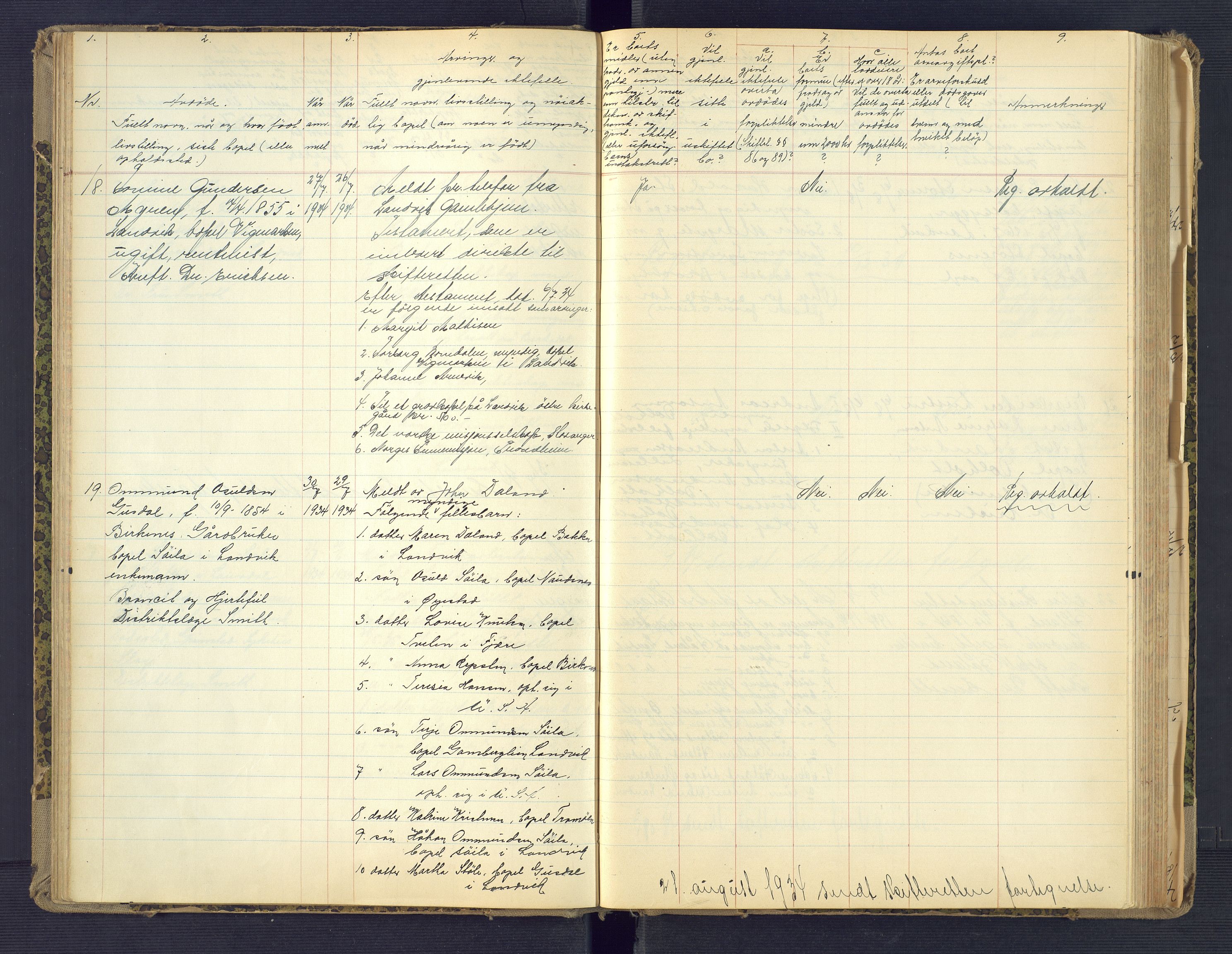 Landvik og Fjære lensmannskontor, SAK/1241-0027/F/Fe/L0003: Anmeldte dødsfall nr 32, 1926-1935