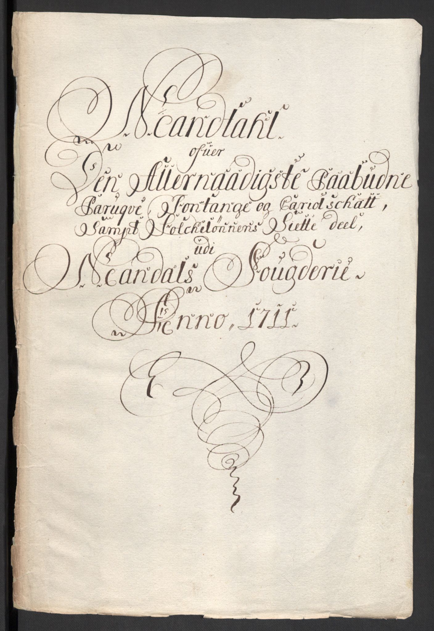 Rentekammeret inntil 1814, Reviderte regnskaper, Fogderegnskap, AV/RA-EA-4092/R43/L2554: Fogderegnskap Lista og Mandal, 1711, s. 448