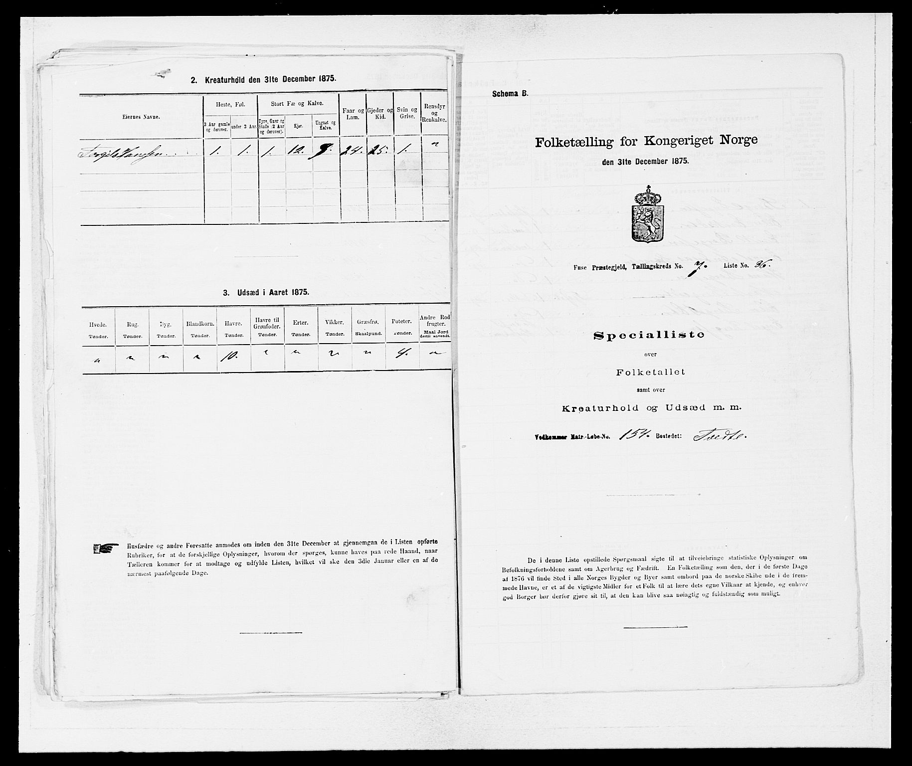 SAB, Folketelling 1875 for 1241P Fusa prestegjeld, 1875, s. 521