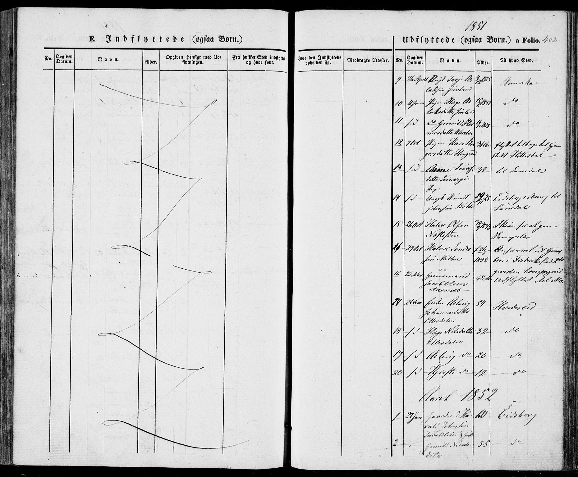 Vinje kirkebøker, AV/SAKO-A-312/F/Fa/L0004: Ministerialbok nr. I 4, 1843-1869, s. 402