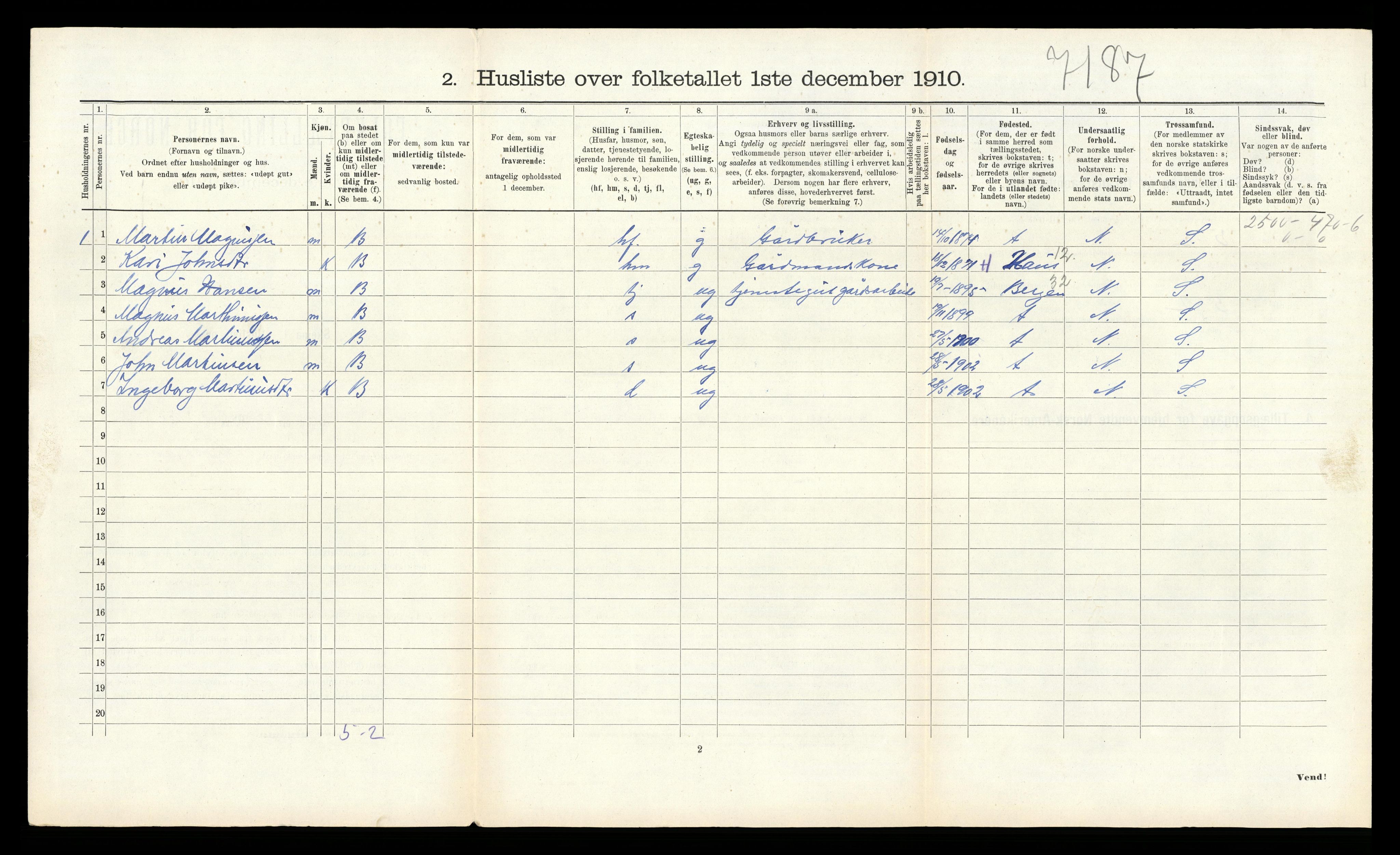 RA, Folketelling 1910 for 1255 Åsane herred, 1910, s. 66