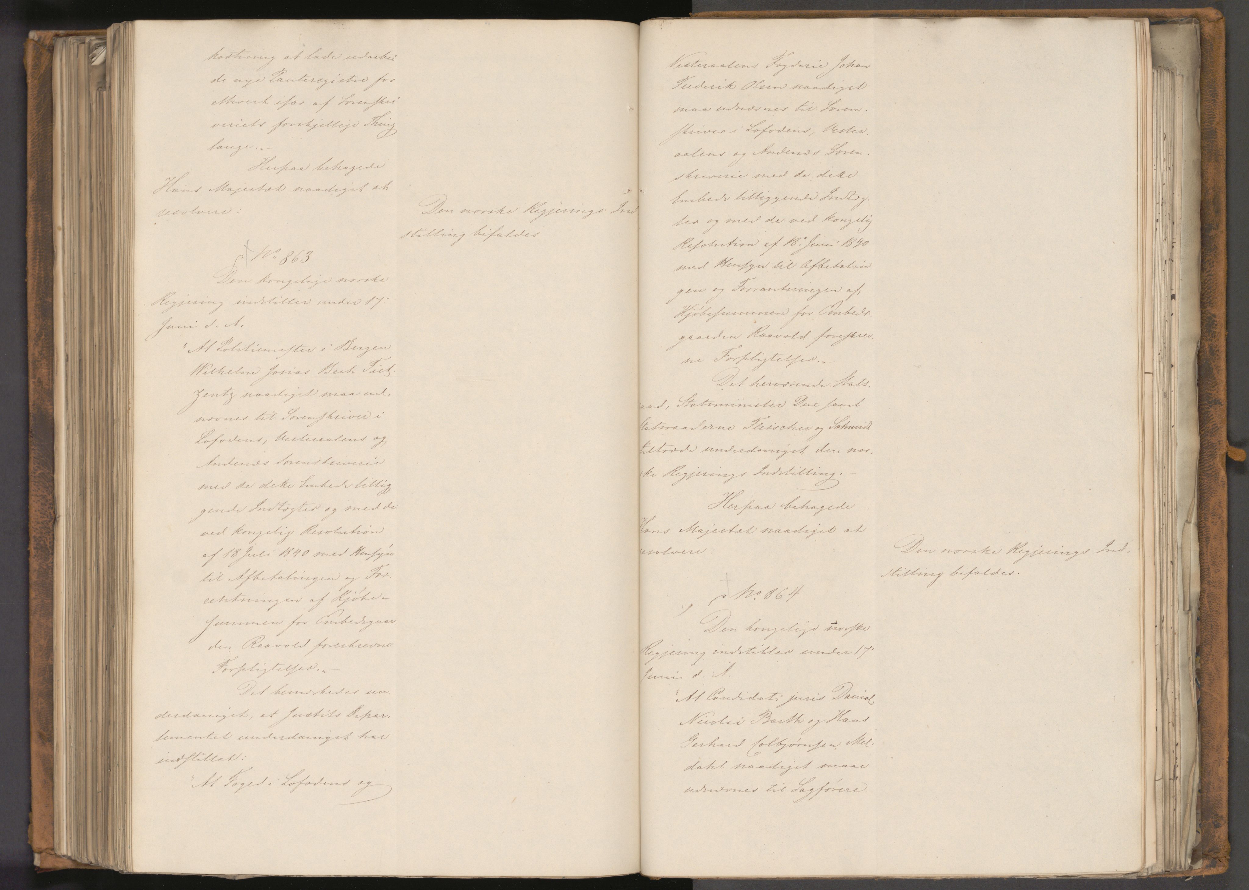 Statsrådssekretariatet, AV/RA-S-1001/A/Ab/L0057: Kgl. res. nr. 1-880, 1. halvår, 1843