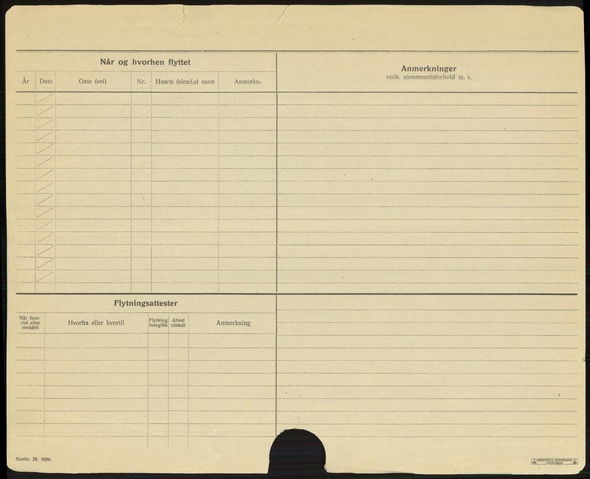 Bærum folkeregister, AV/SAO-A-10504/F/L0006: Utflyttede, 1924