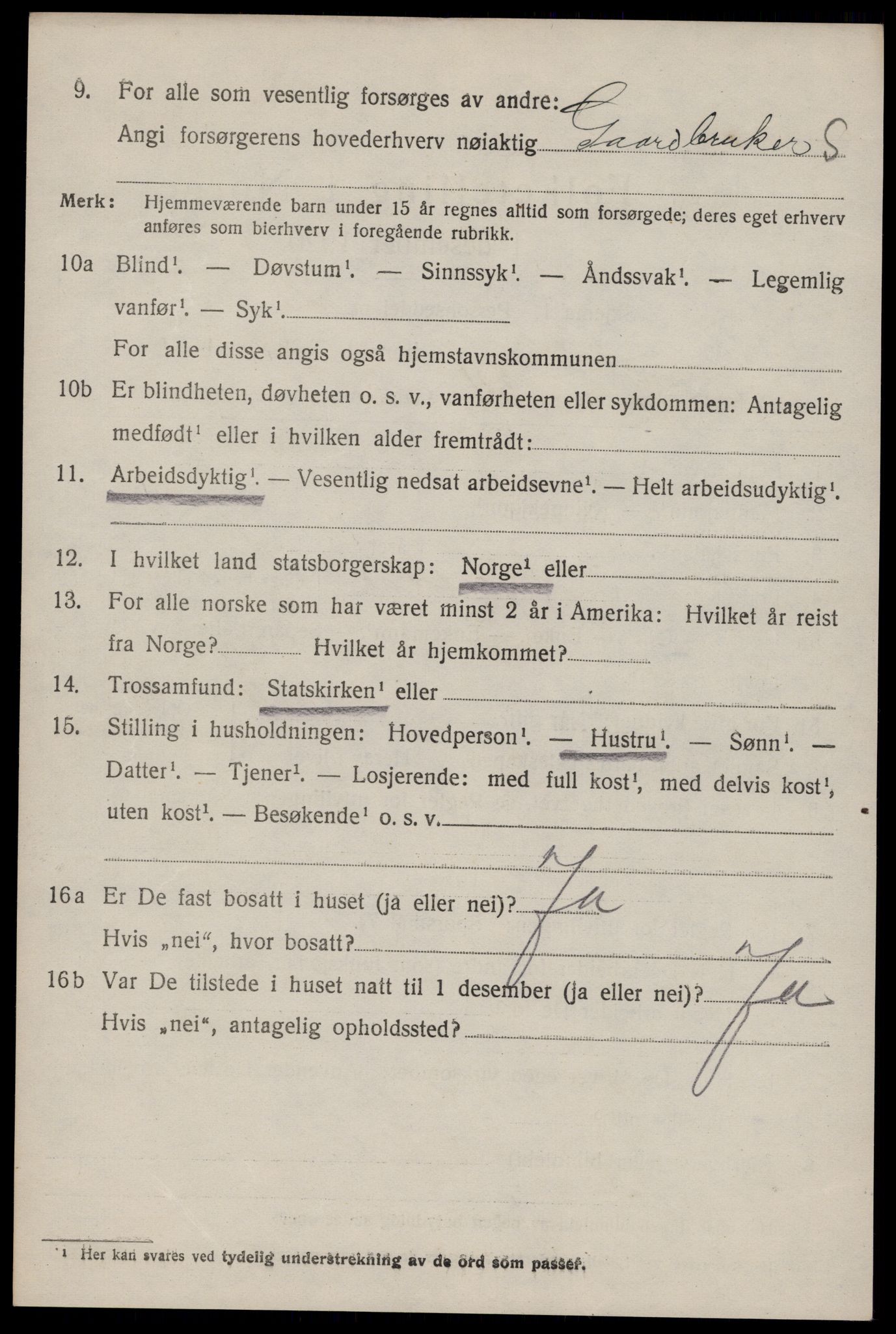 SAKO, Folketelling 1920 for 0827 Hjartdal herred, 1920, s. 2181