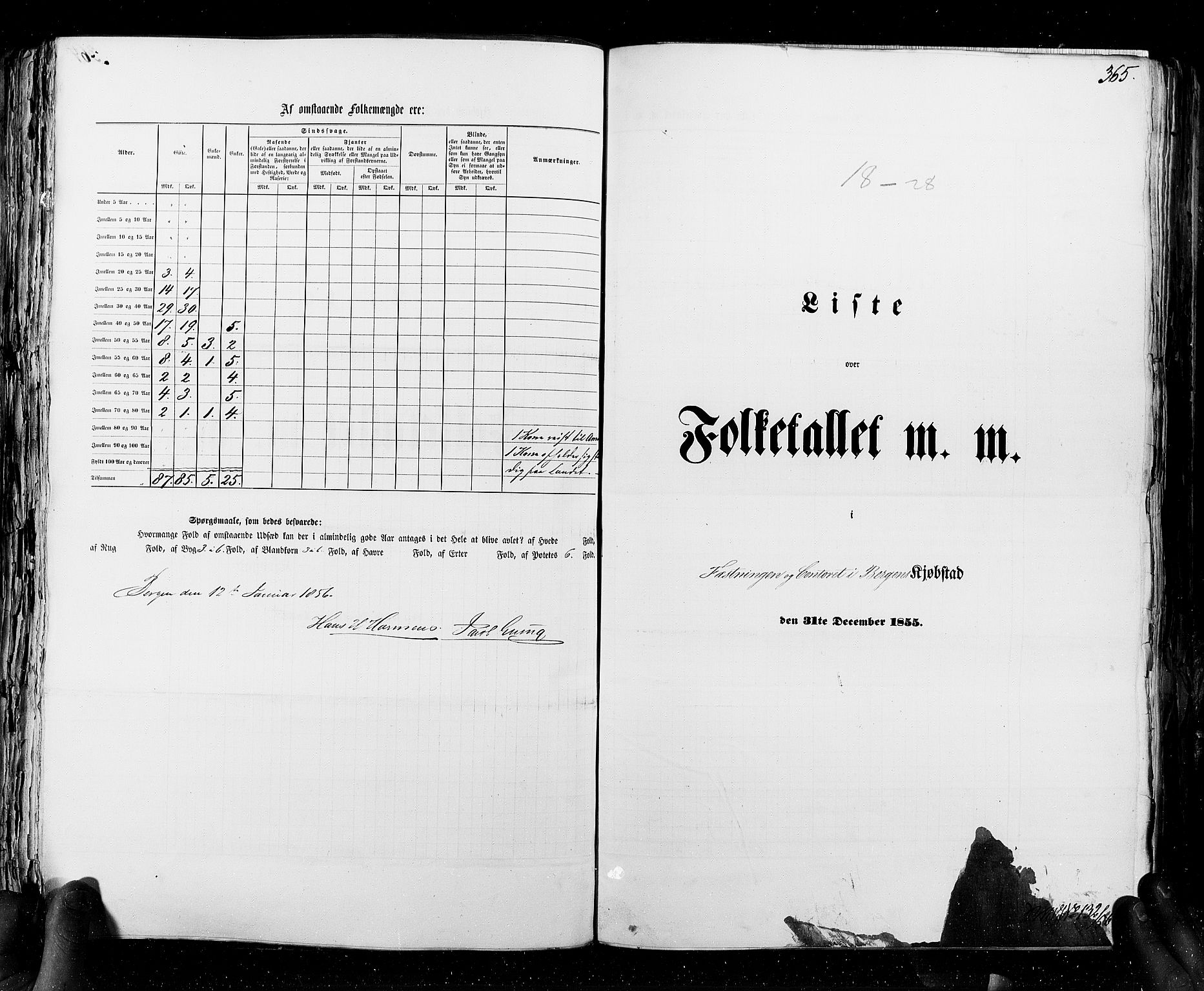 RA, Folketellingen 1855, bind 8: Kjøpsteder og ladesteder: Risør-Vadsø, 1855, s. 365