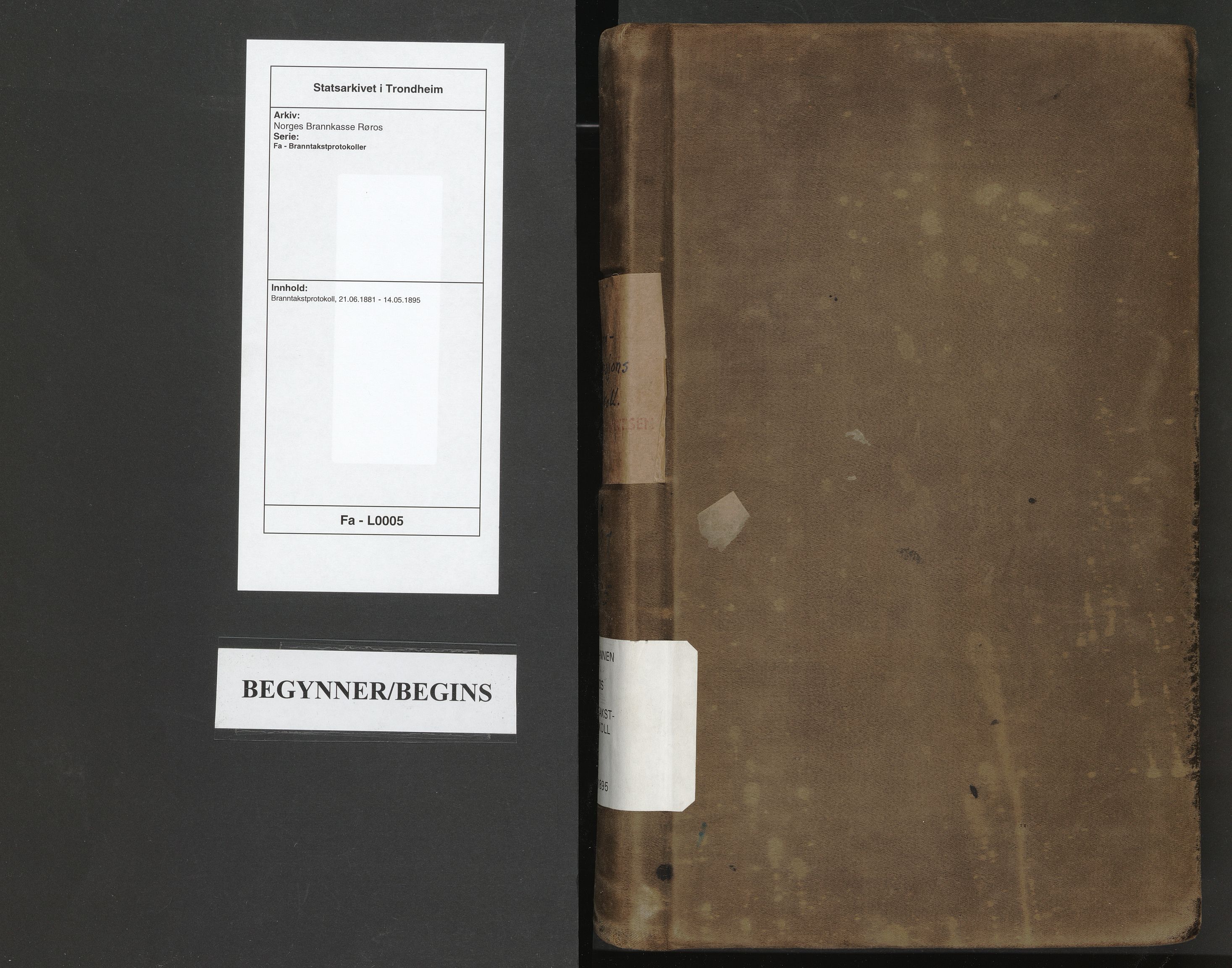 Norges Brannkasse Røros, AV/SAT-A-5531/Fa/L0005: Branntakstprotokoll, 1881-1895