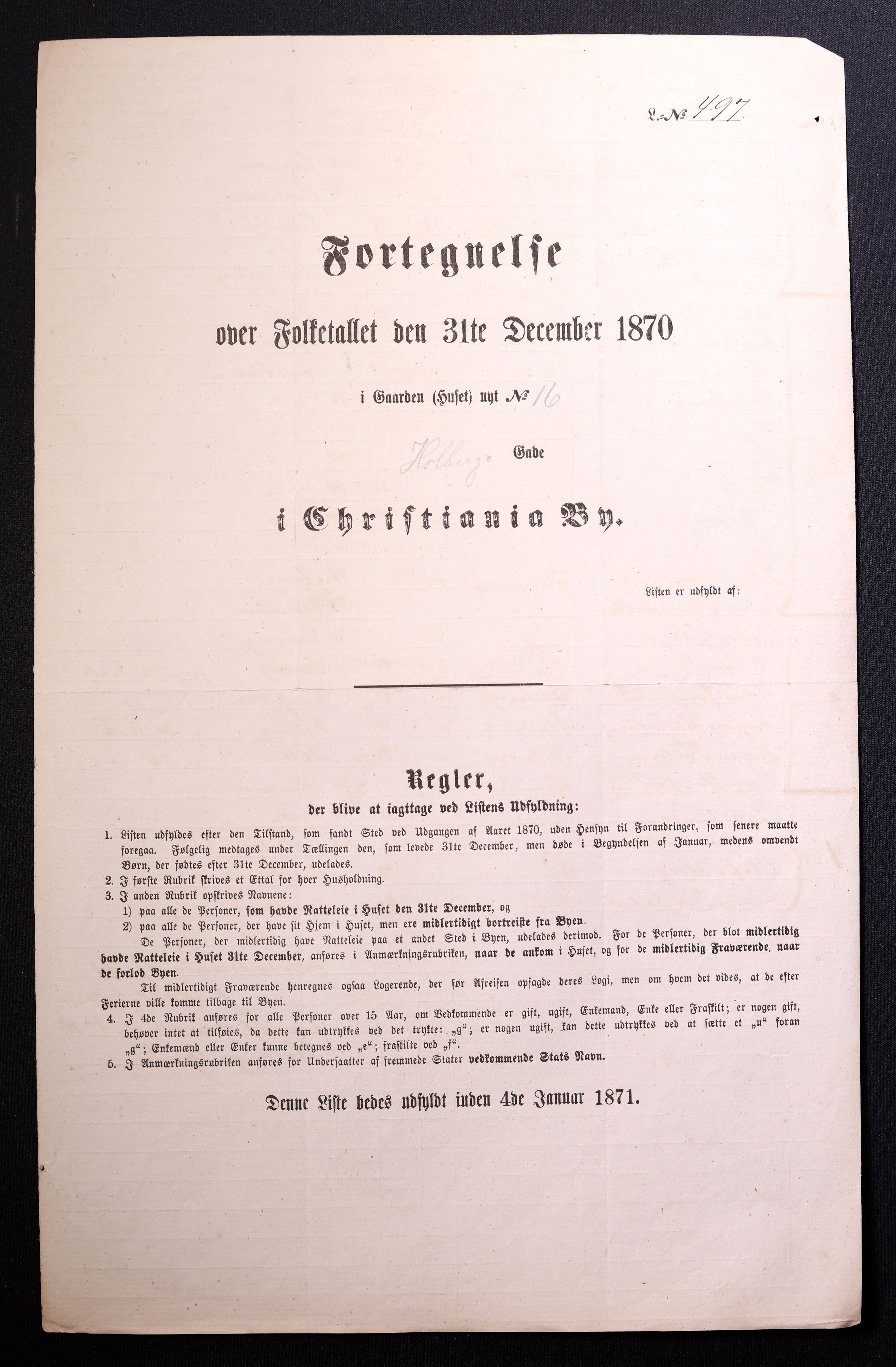 RA, Folketelling 1870 for 0301 Kristiania kjøpstad, 1870, s. 1292