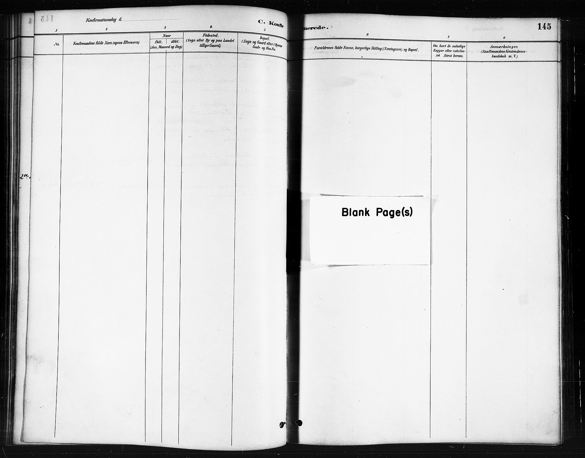 Ministerialprotokoller, klokkerbøker og fødselsregistre - Nordland, SAT/A-1459/874/L1059: Ministerialbok nr. 874A03, 1884-1890, s. 145