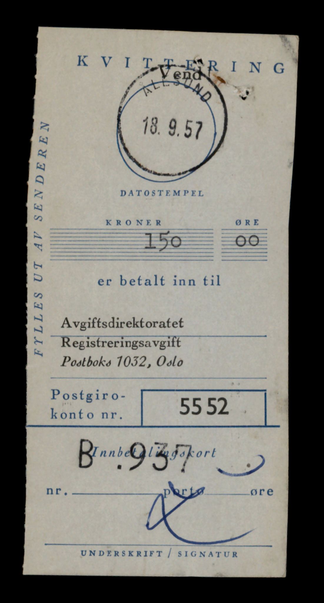 Møre og Romsdal vegkontor - Ålesund trafikkstasjon, SAT/A-4099/F/Fe/L0013: Registreringskort for kjøretøy T 1451 - T 1564, 1927-1998, s. 441