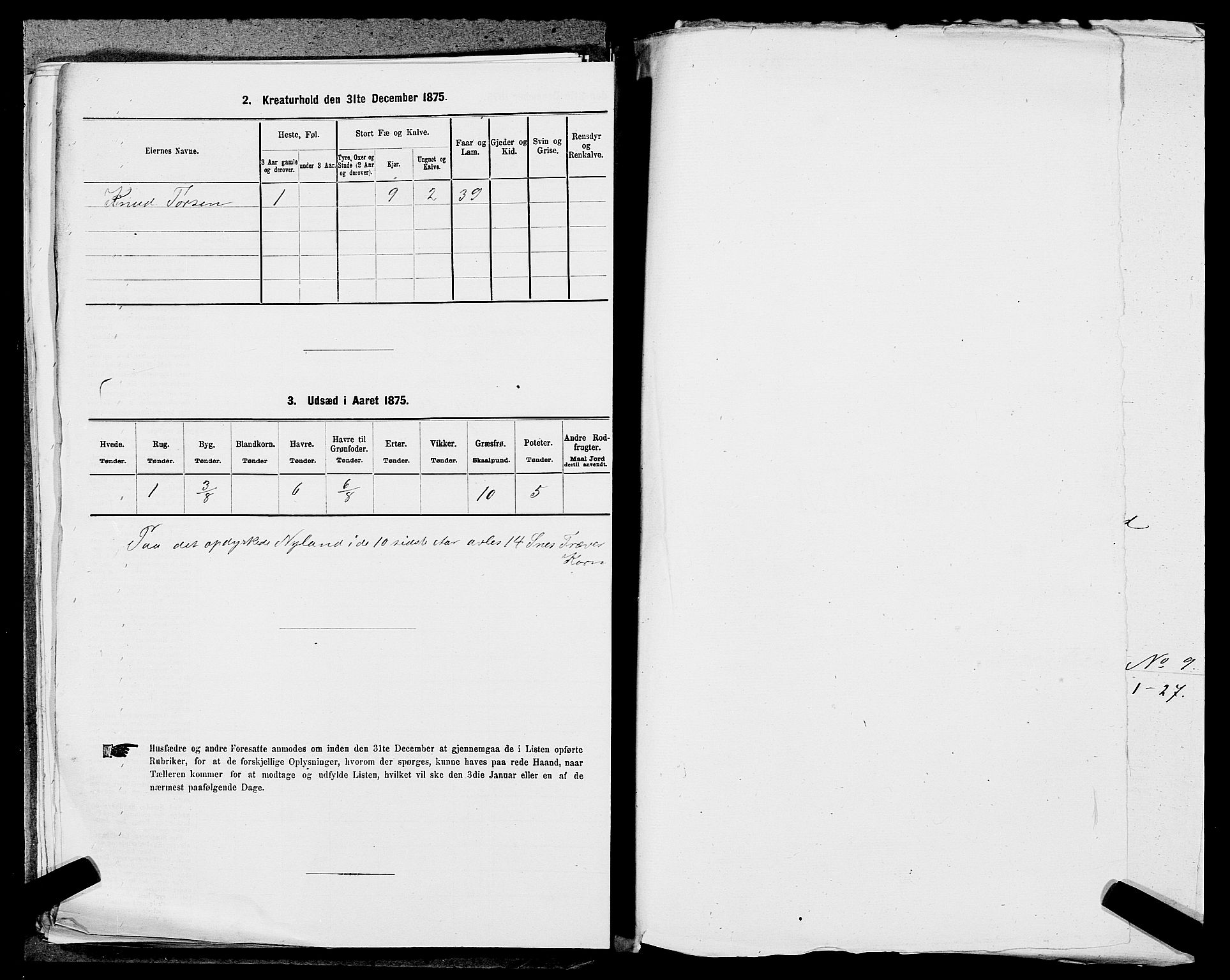 SAST, Folketelling 1875 for 1123L Høyland prestegjeld, Høyland sokn, 1875, s. 1165