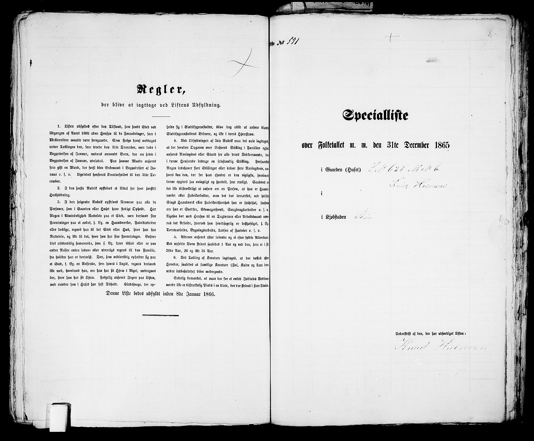 RA, Folketelling 1865 for 0806P Skien prestegjeld, 1865, s. 1218