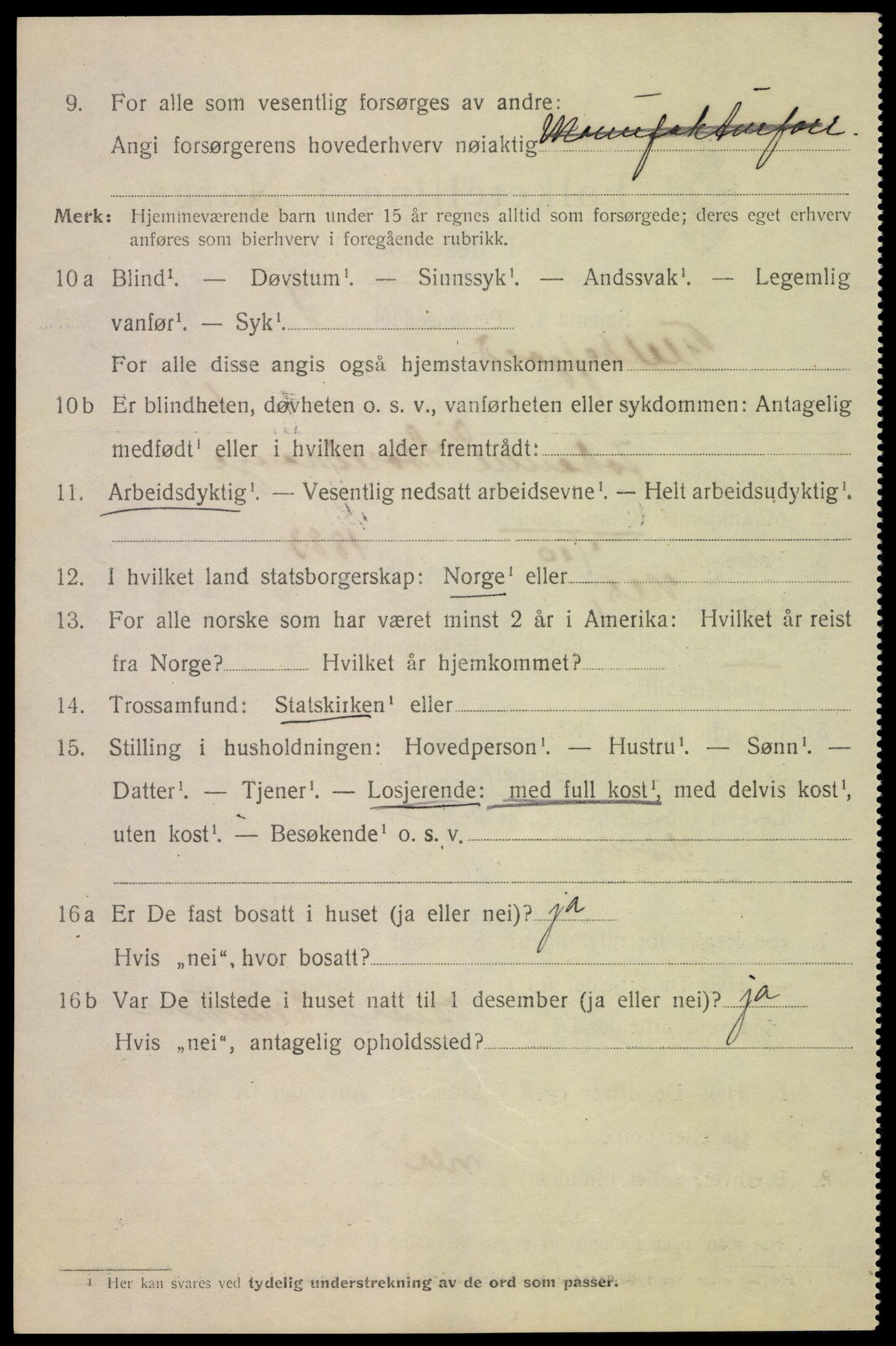 SAK, Folketelling 1920 for 1004 Flekkefjord kjøpstad, 1920, s. 5183
