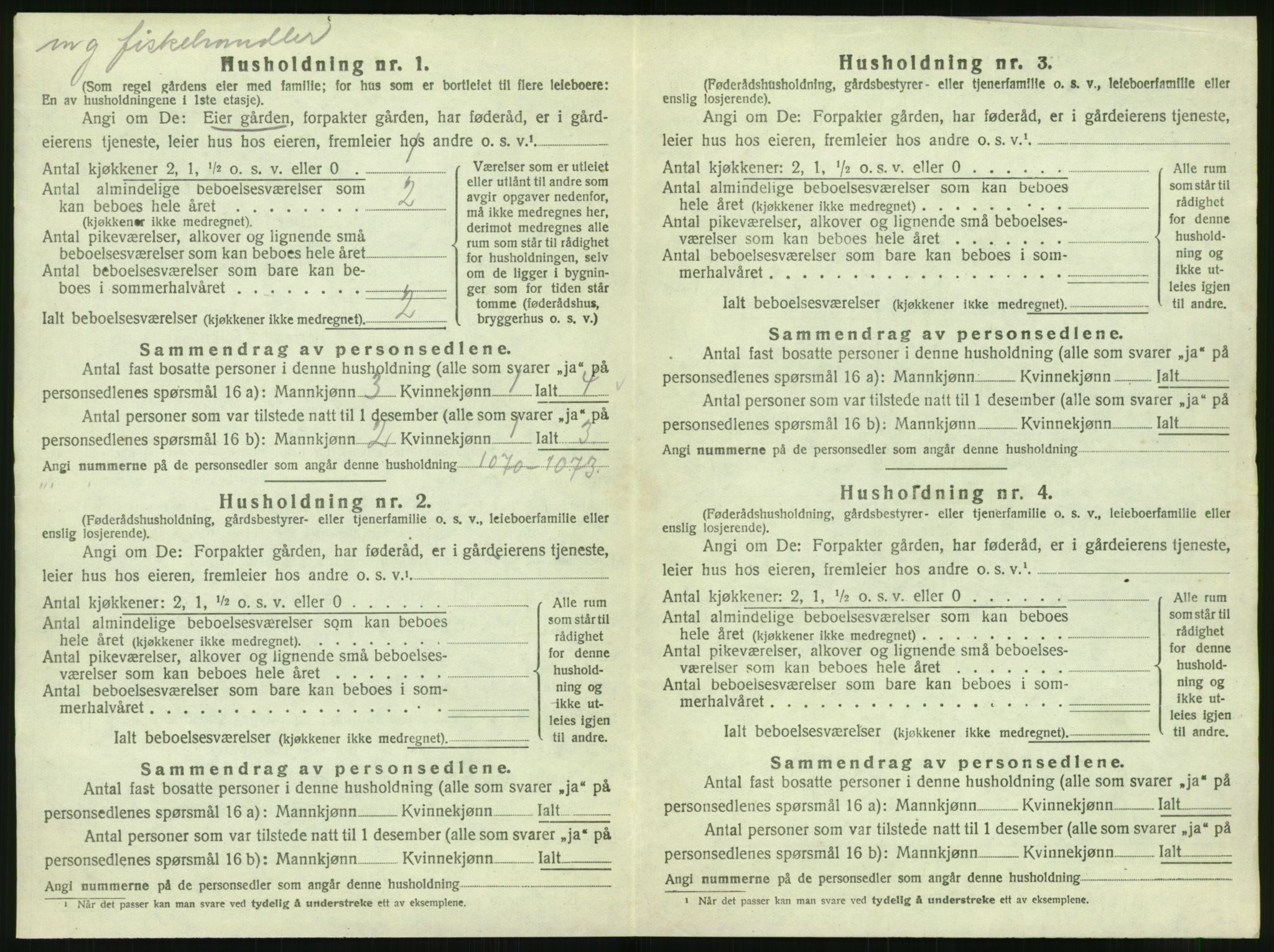 SAT, Folketelling 1920 for 1821 Stamnes herred, 1920, s. 305