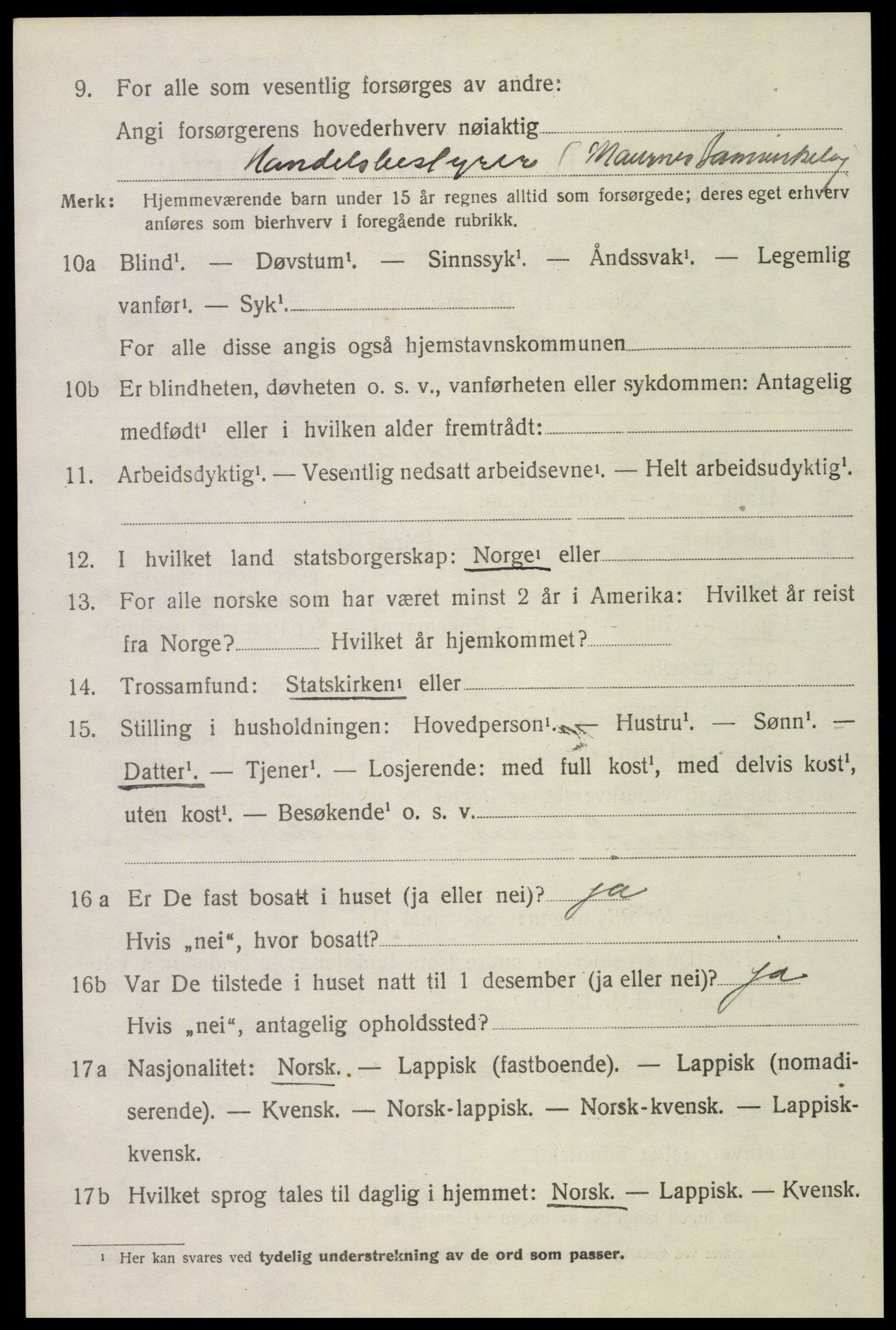 SAT, Folketelling 1920 for 1870 Sortland herred, 1920, s. 6779