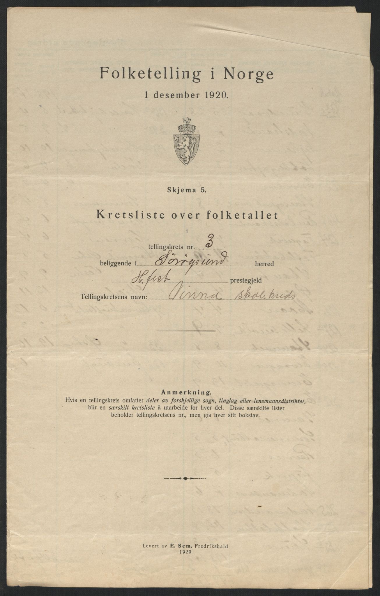 SATØ, Folketelling 1920 for 2016 Sørøysund herred, 1920, s. 21