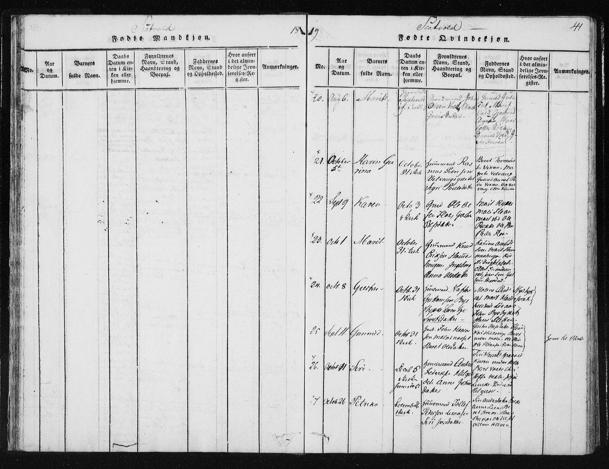 Ministerialprotokoller, klokkerbøker og fødselsregistre - Nord-Trøndelag, AV/SAT-A-1458/709/L0061: Ministerialbok nr. 709A08 /2, 1815-1819, s. 41