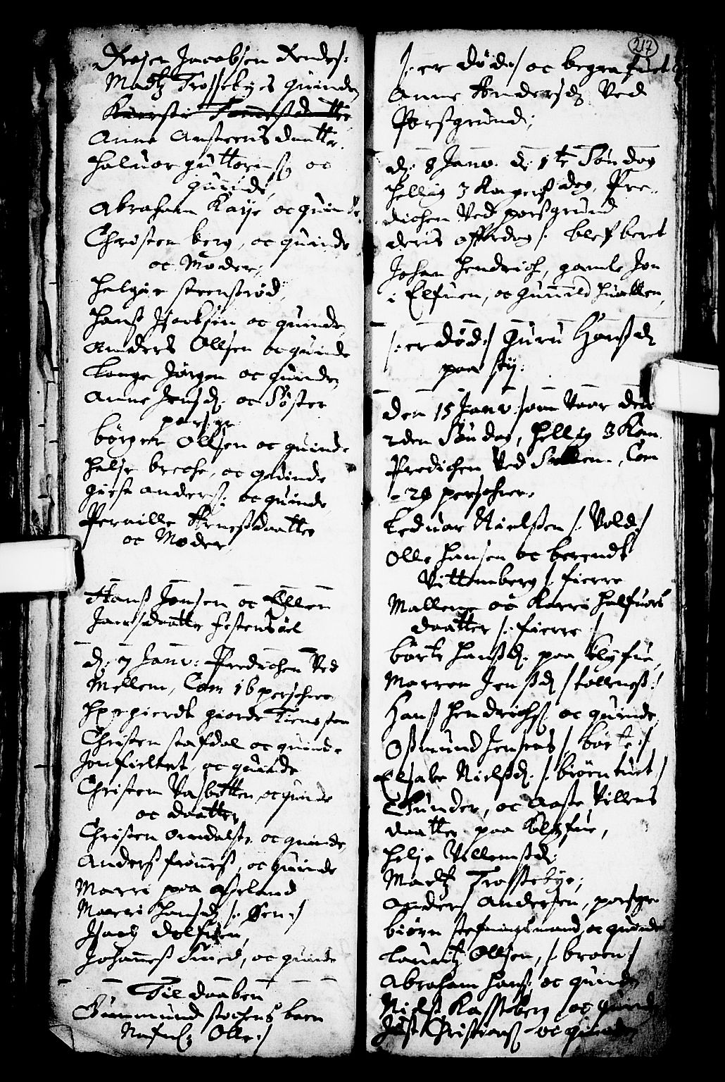 Solum kirkebøker, AV/SAKO-A-306/F/Fa/L0001: Ministerialbok nr. I 1, 1701-1716, s. 217