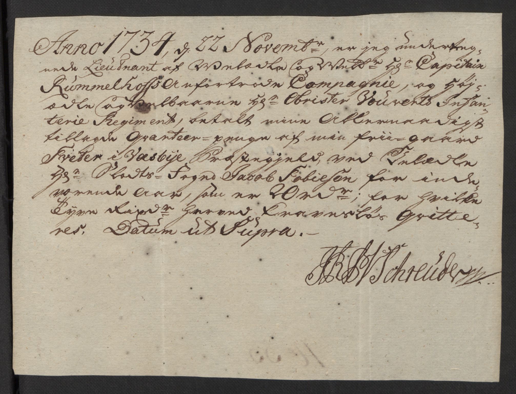 Rentekammeret inntil 1814, Reviderte regnskaper, Fogderegnskap, AV/RA-EA-4092/R10/L0473: Fogderegnskap Aker og Follo, 1734, s. 181