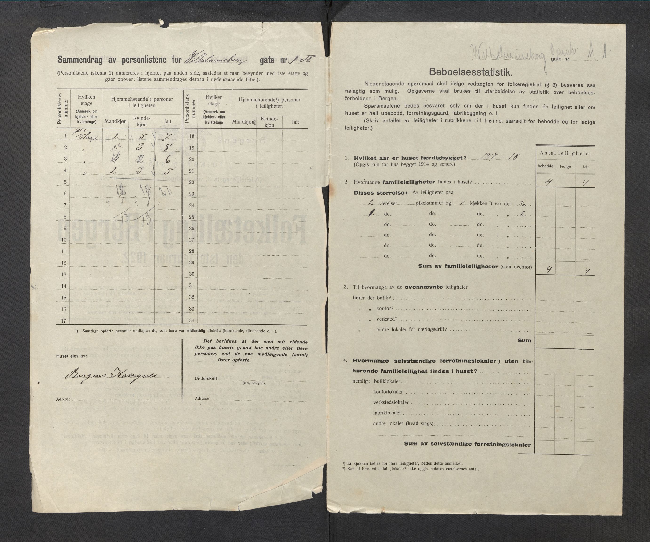 SAB, Kommunal folketelling 1922 for Bergen kjøpstad, 1922, s. 47802