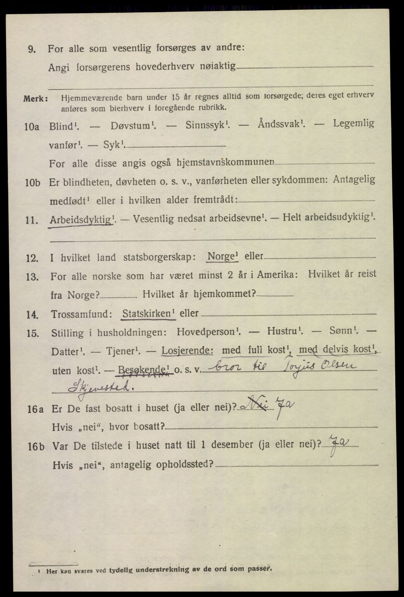 SAK, Folketelling 1920 for 0918 Austre Moland herred, 1920, s. 2210