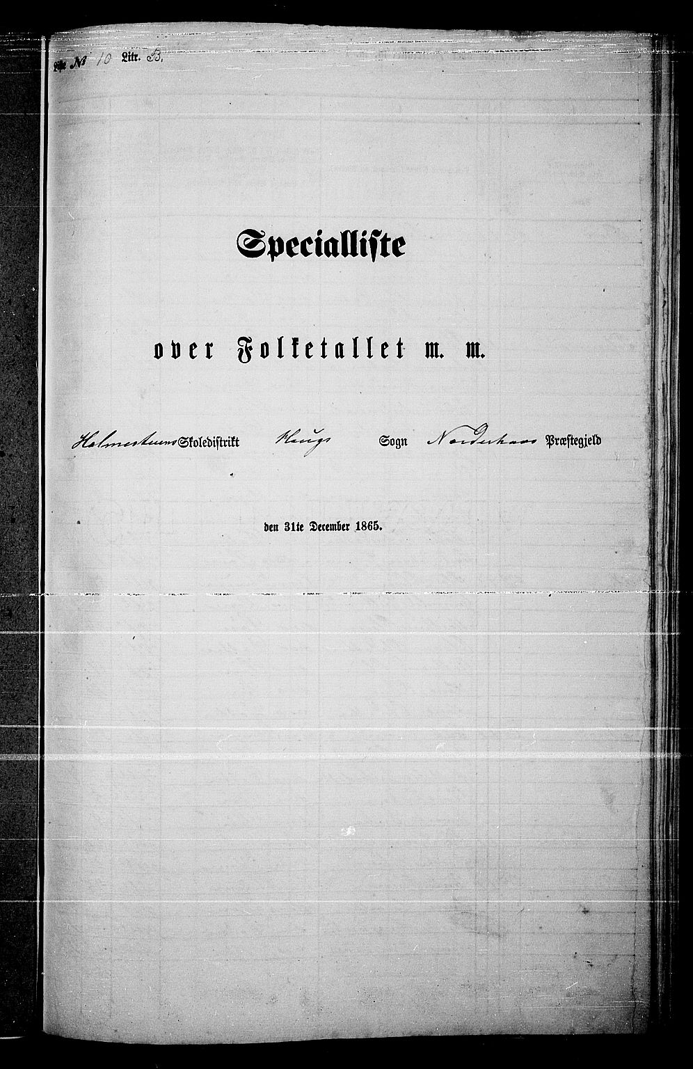 RA, Folketelling 1865 for 0613L Norderhov prestegjeld, Norderhov sokn, Haug sokn og Lunder sokn, 1865, s. 222