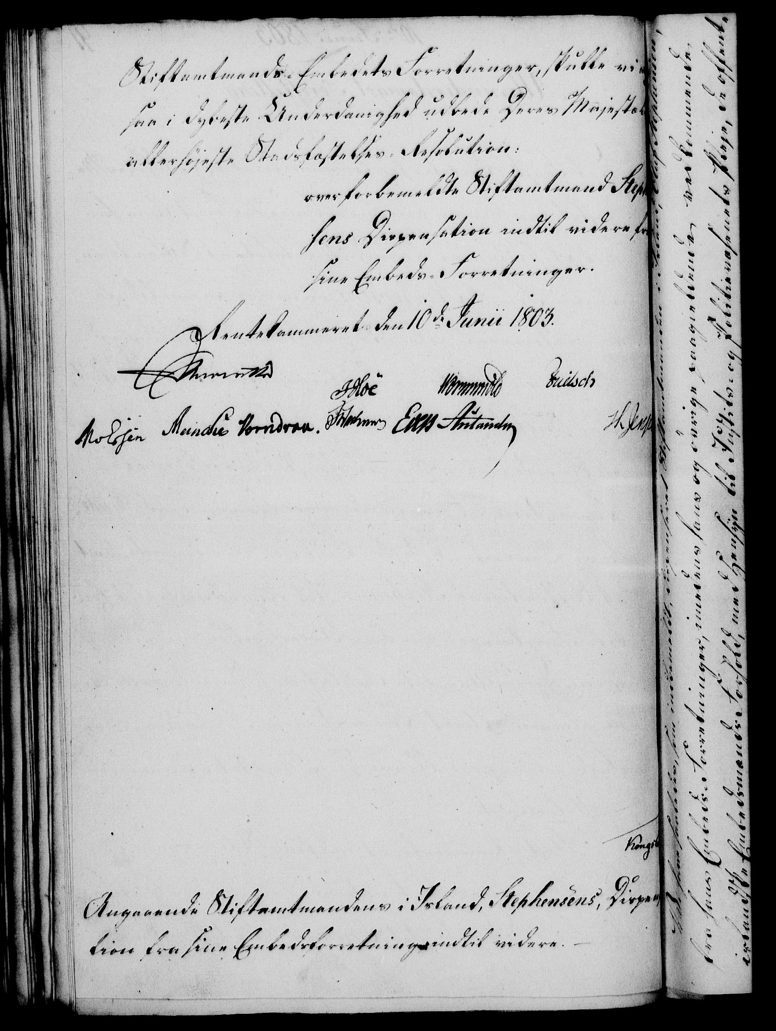 Rentekammeret, Kammerkanselliet, RA/EA-3111/G/Gf/Gfa/L0085: Norsk relasjons- og resolusjonsprotokoll (merket RK 52.85), 1803, s. 542