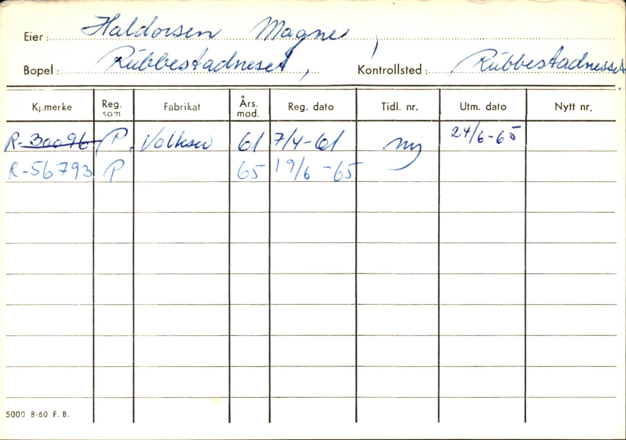 Statens vegvesen, Hordaland vegkontor, AV/SAB-A-5201/2/Ha/L0018: R-eierkort H, 1920-1971, s. 40