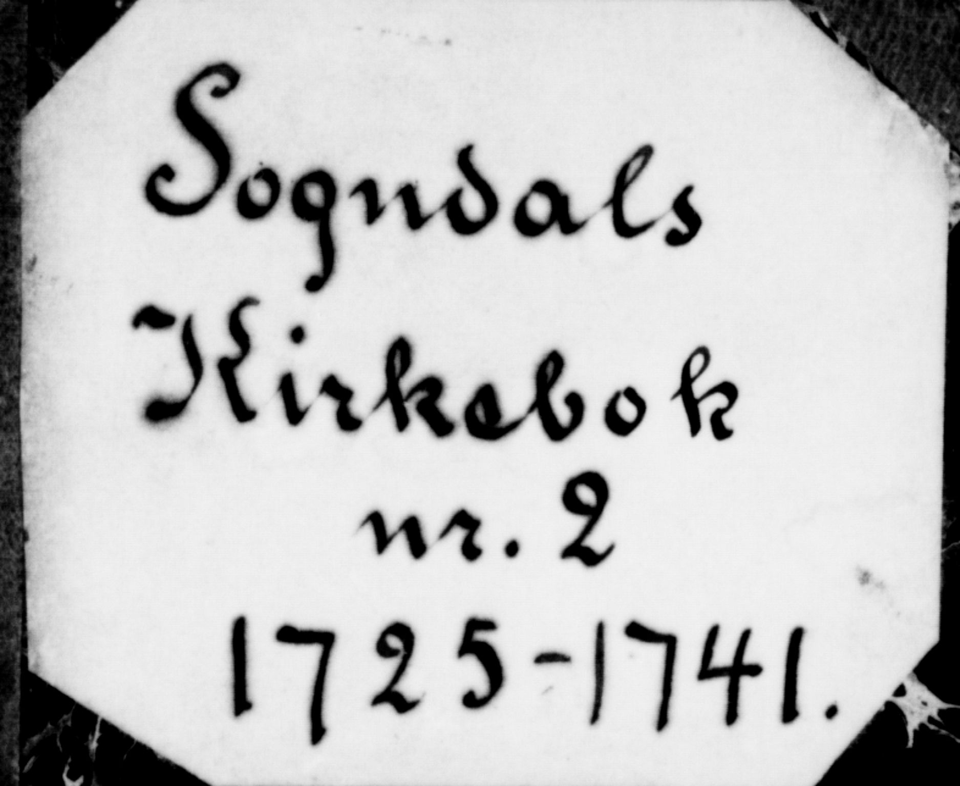 Sogndal sokneprestembete, SAB/A-81301/H/Haa/Haaa/L0002: Ministerialbok nr. A 2, 1725-1741