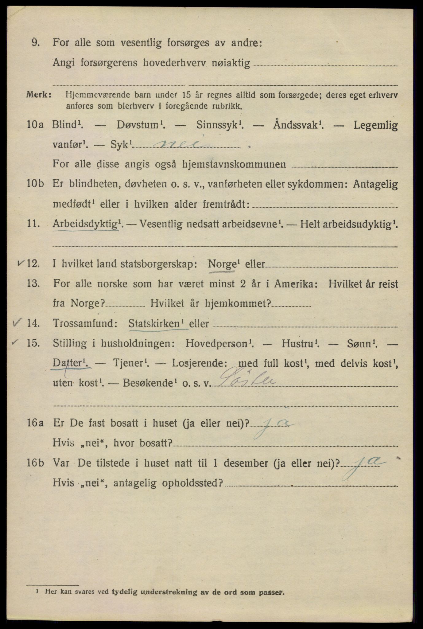 SAO, Folketelling 1920 for 0301 Kristiania kjøpstad, 1920, s. 312500