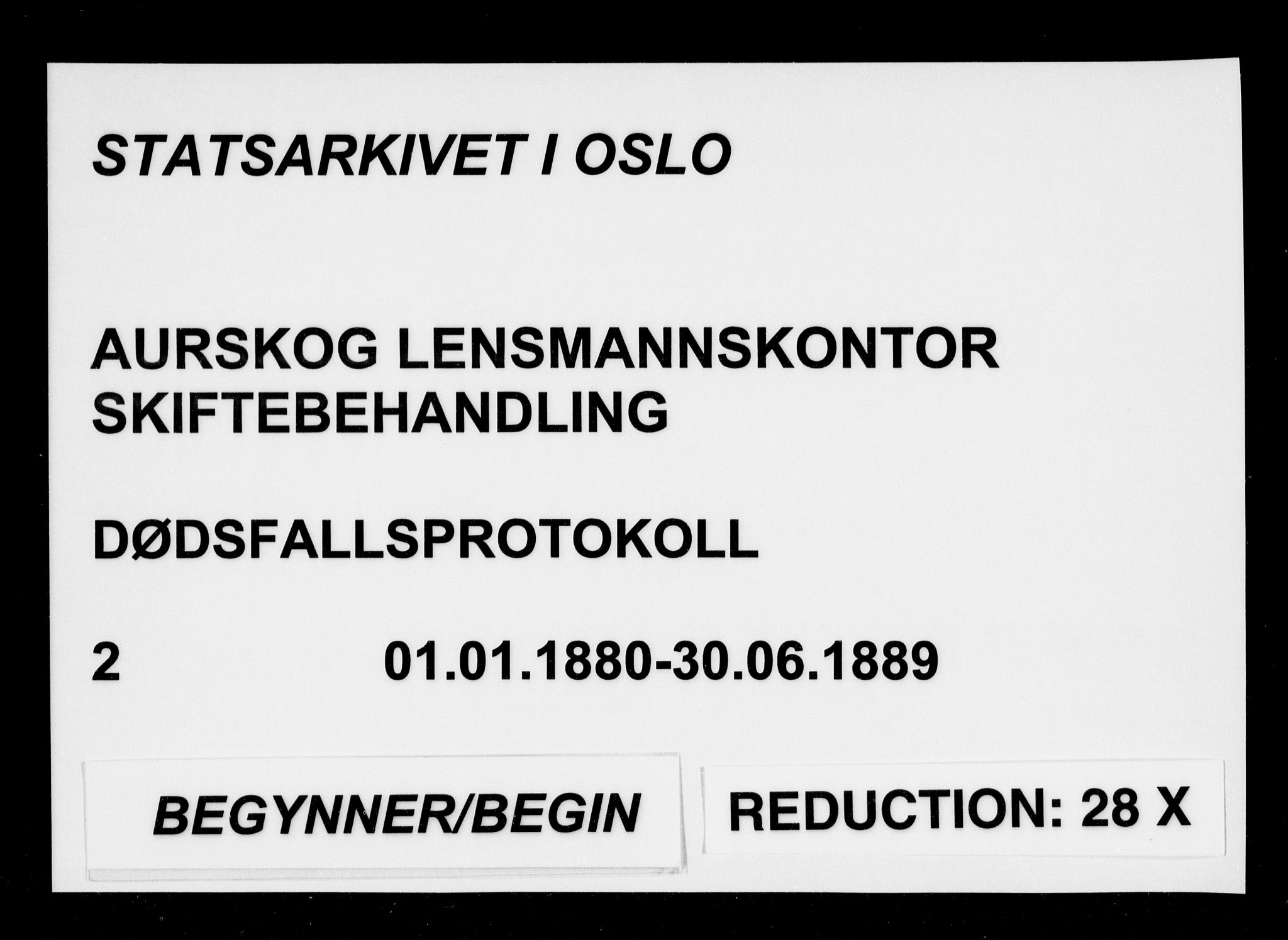Aurskog lensmannskontor, SAO/A-10350/H/Ha/Haa/L0002: Dødsfallsprotokoll, 1880-1889