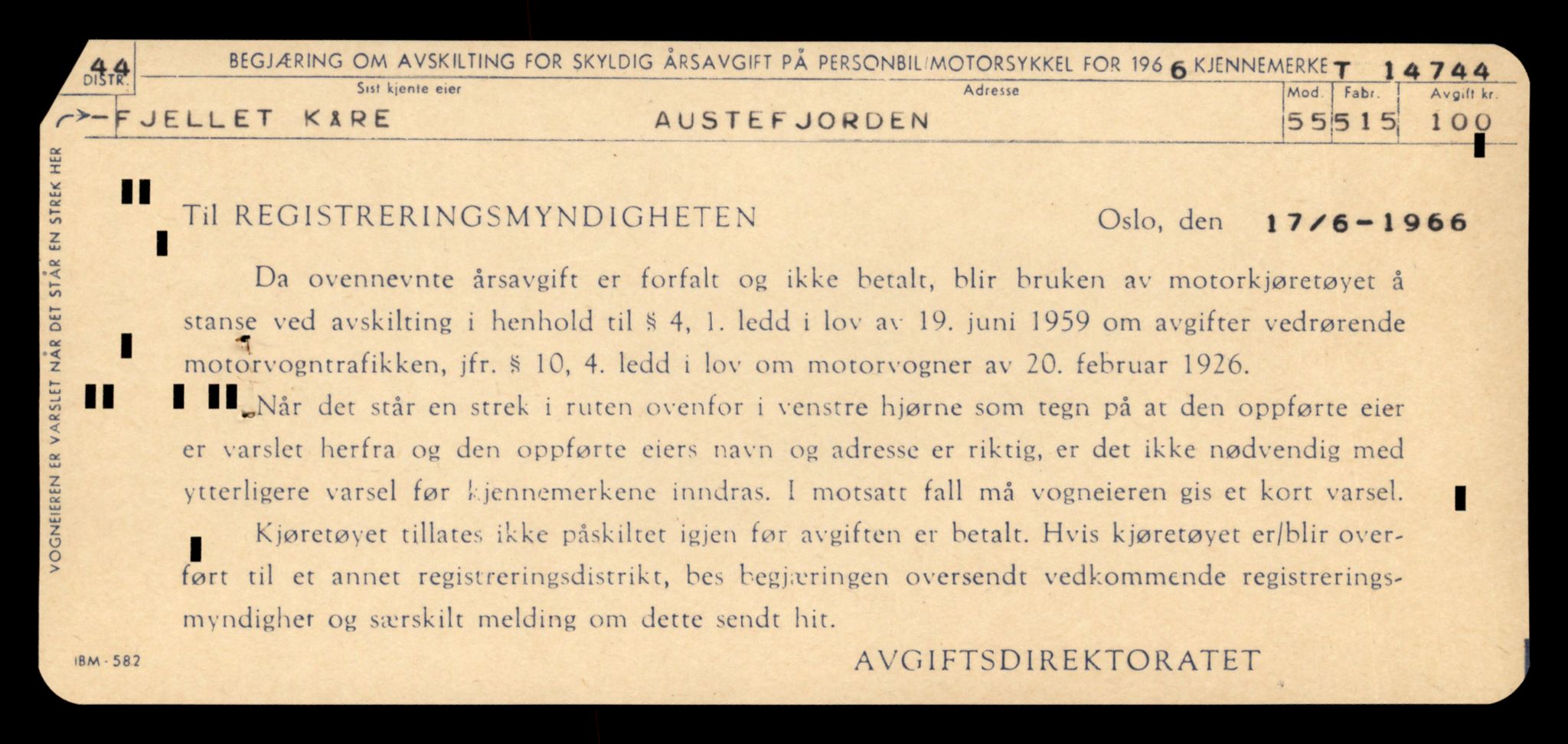 Møre og Romsdal vegkontor - Ålesund trafikkstasjon, AV/SAT-A-4099/F/Fe/L0048: Registreringskort for kjøretøy T 14721 - T 14863, 1927-1998, s. 481