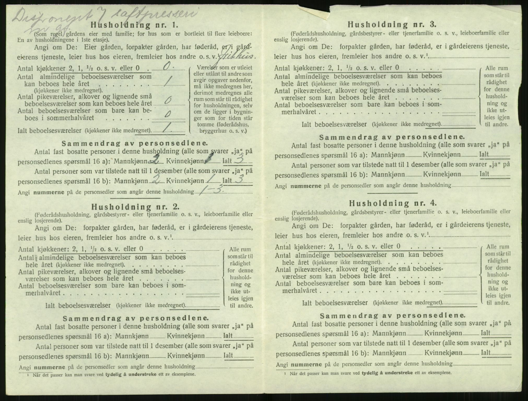 SAT, Folketelling 1920 for 1525 Stranda herred, 1920, s. 328