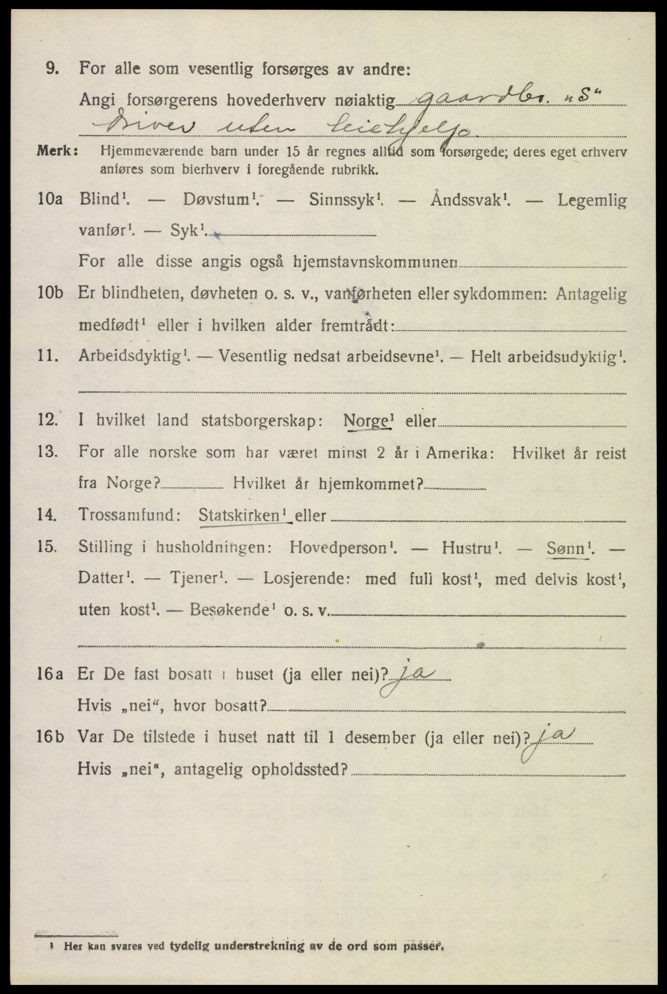 SAK, Folketelling 1920 for 1039 Herad herred, 1920, s. 1799