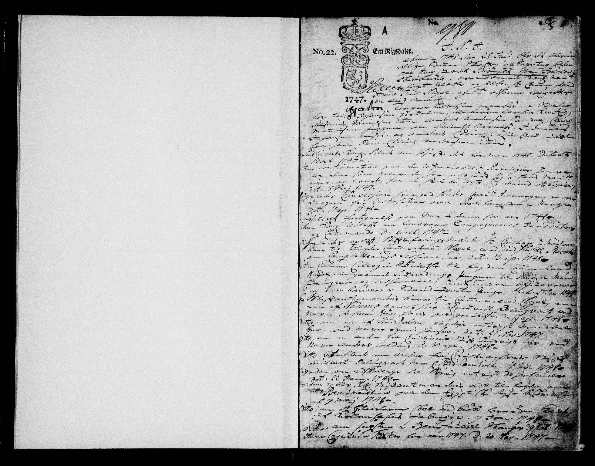 Sunnfjord tingrett, AV/SAB-A-3201/1/F/Fa/Faa/L0014: Tingbok, 1748-1751, s. 0b-1a