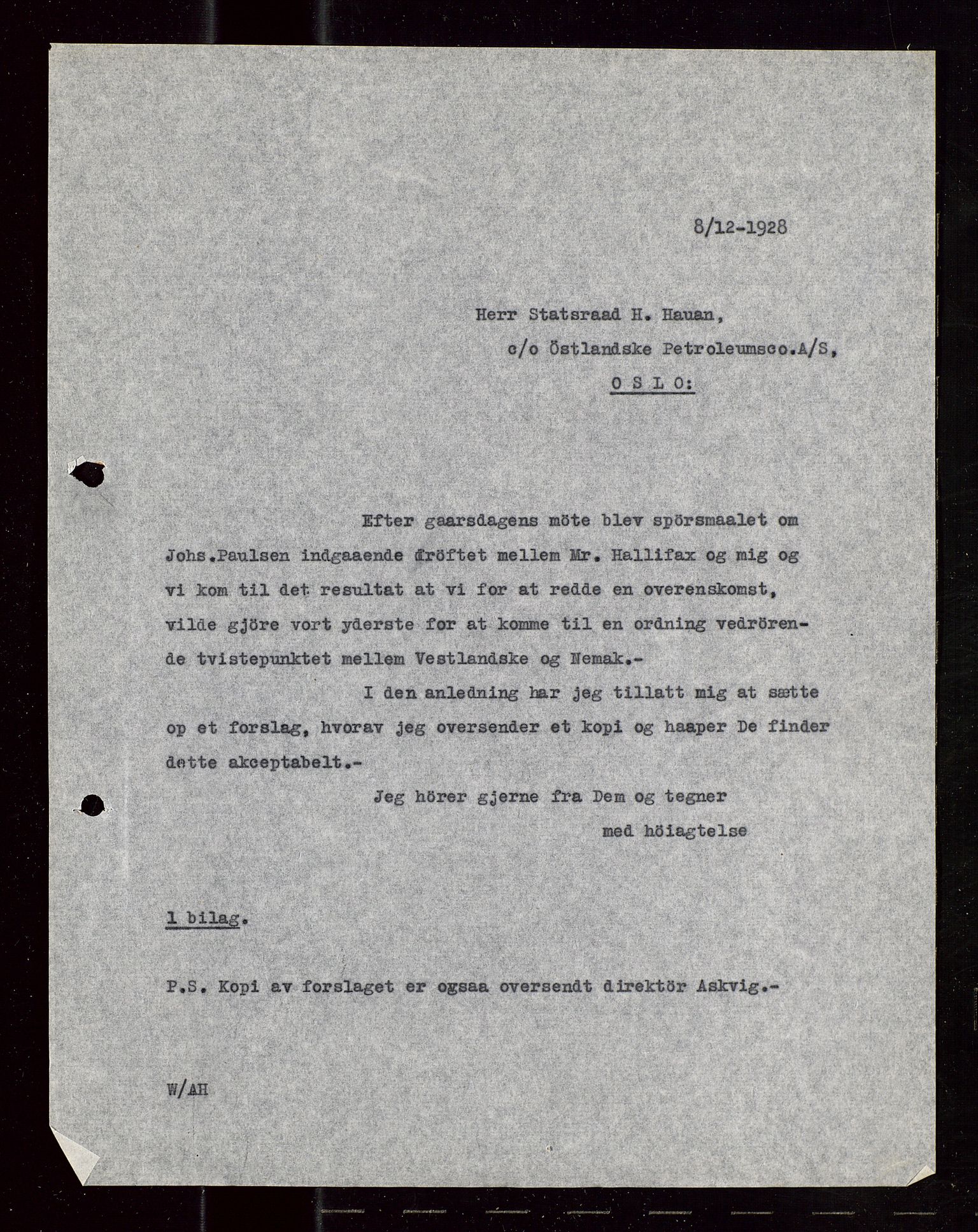 Pa 1521 - A/S Norske Shell, AV/SAST-A-101915/E/Ea/Eaa/L0015: Sjefskorrespondanse, 1928-1929, s. 21