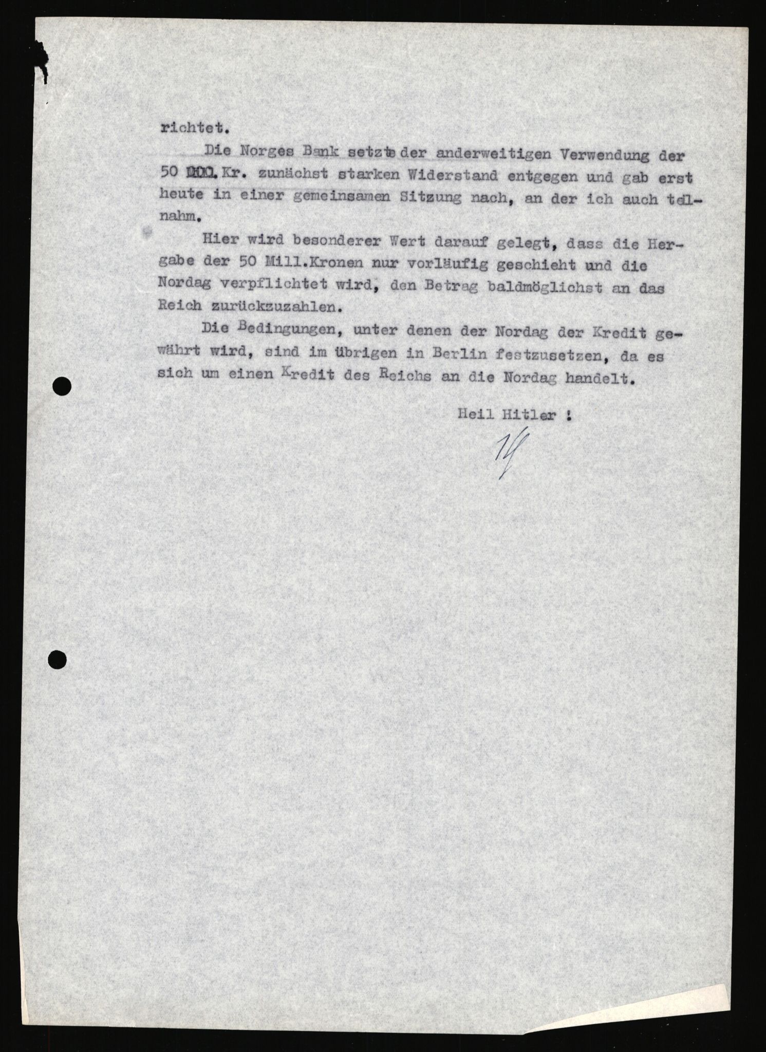 Forsvarets Overkommando. 2 kontor. Arkiv 11.4. Spredte tyske arkivsaker, AV/RA-RAFA-7031/D/Dar/Darb/L0002: Reichskommissariat, 1940-1945, s. 1459