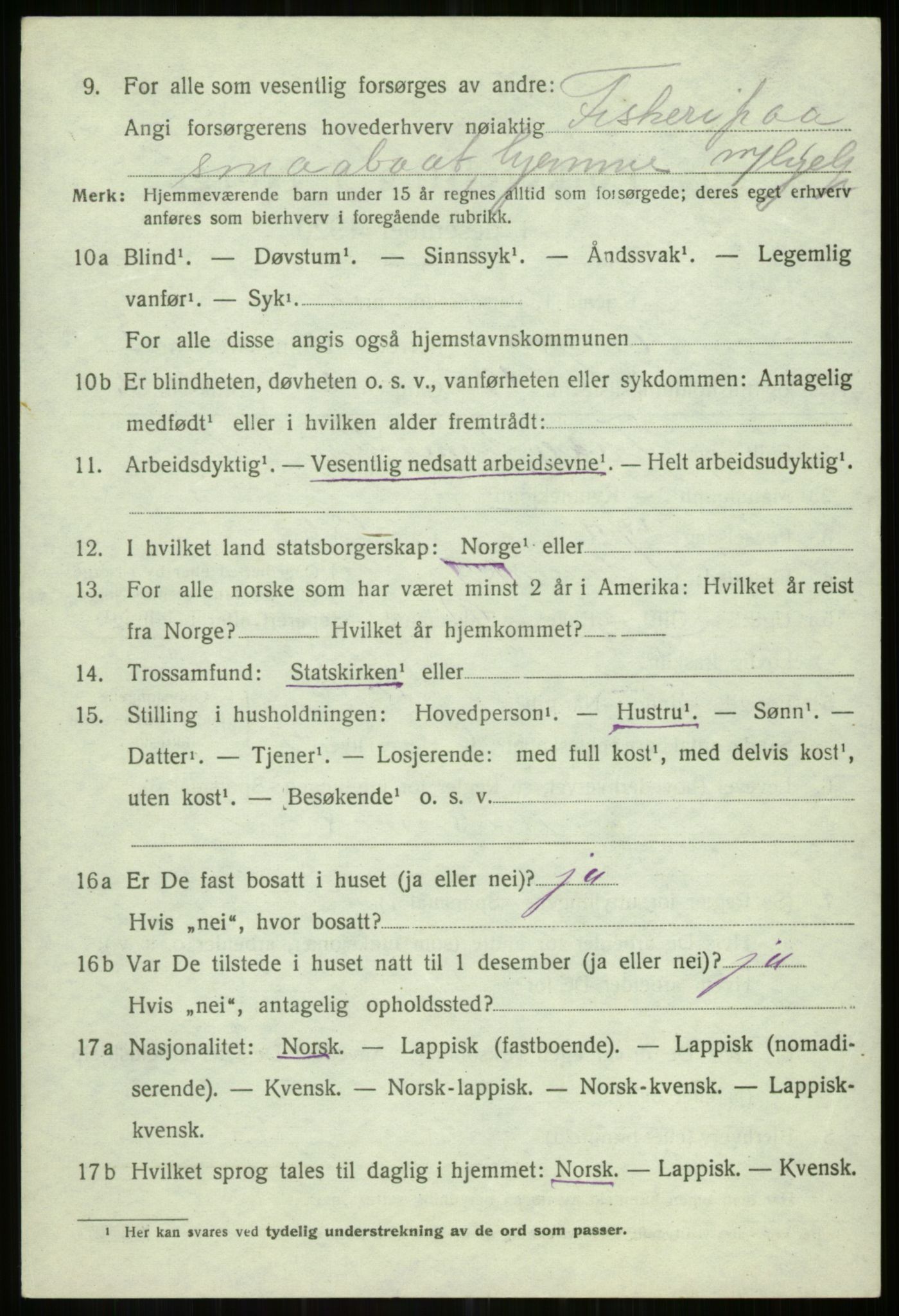 SATØ, Folketelling 1920 for 1935 Helgøy herred, 1920, s. 1630