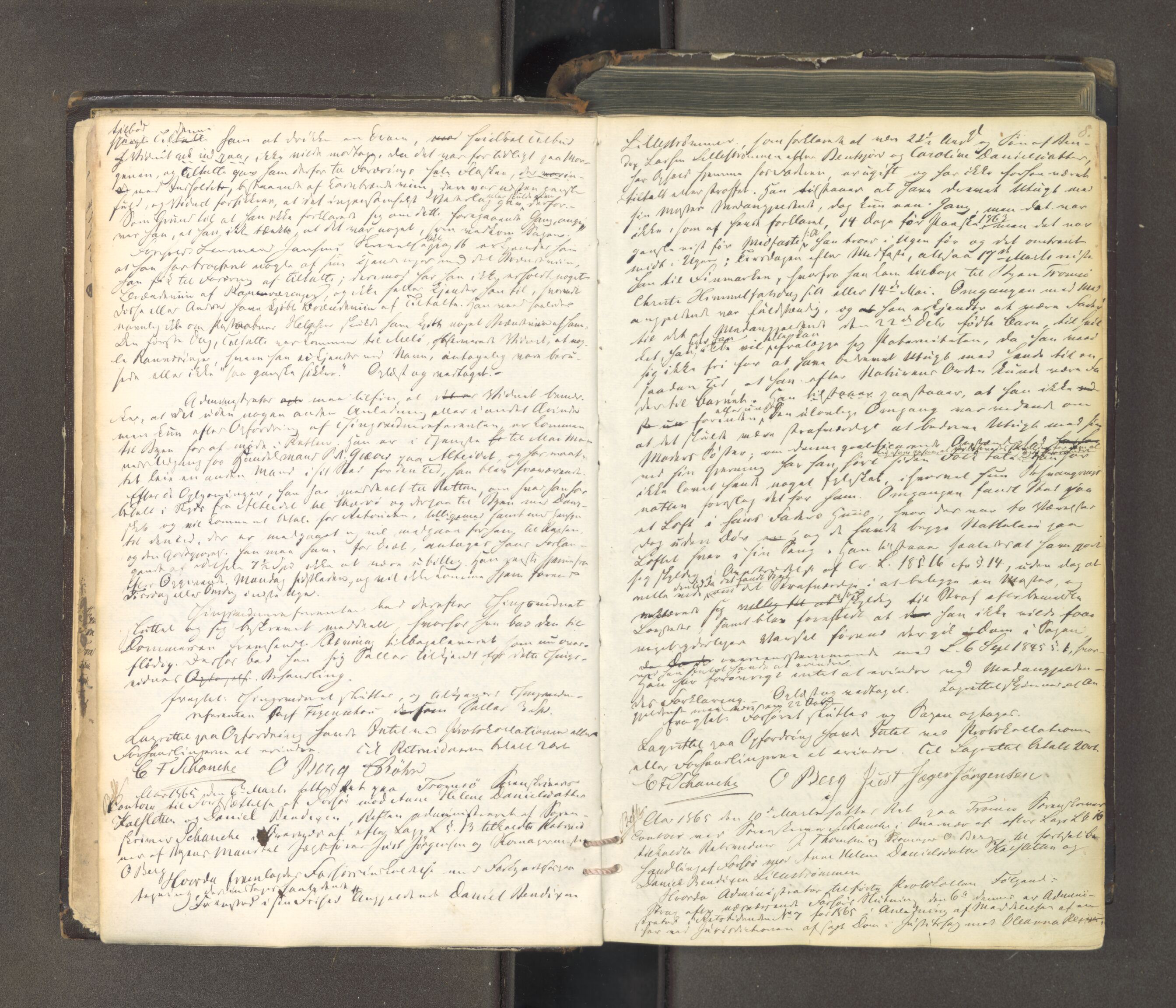 Tromsø sorenskriveri 1855-, AV/SATØ-S-0050/F/Fe/L0127: Ekstrarettsprotokoll med register, 1864-1870, s. 7b-8a