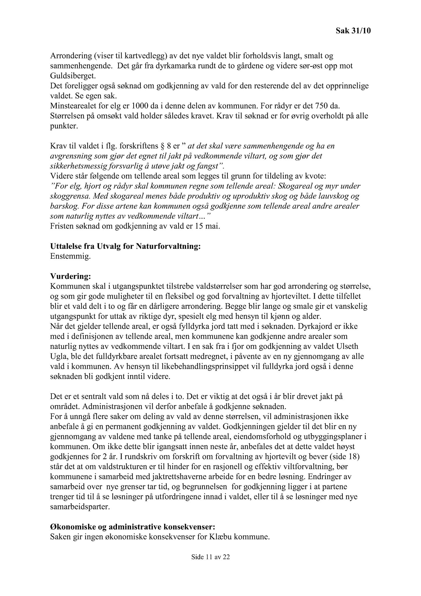 Klæbu Kommune, TRKO/KK/13-NMS/L003: Utvalg for næring, miljø og samferdsel, 2010, s. 94